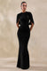 CL137953001---Evonne-_-Black-Round-Neck-Bodysuit-With-Cape-Sleeves-+-CL137955001---Alaysia-_-Black-Maxi-Skirt-With-Sash-Detail1.jpg