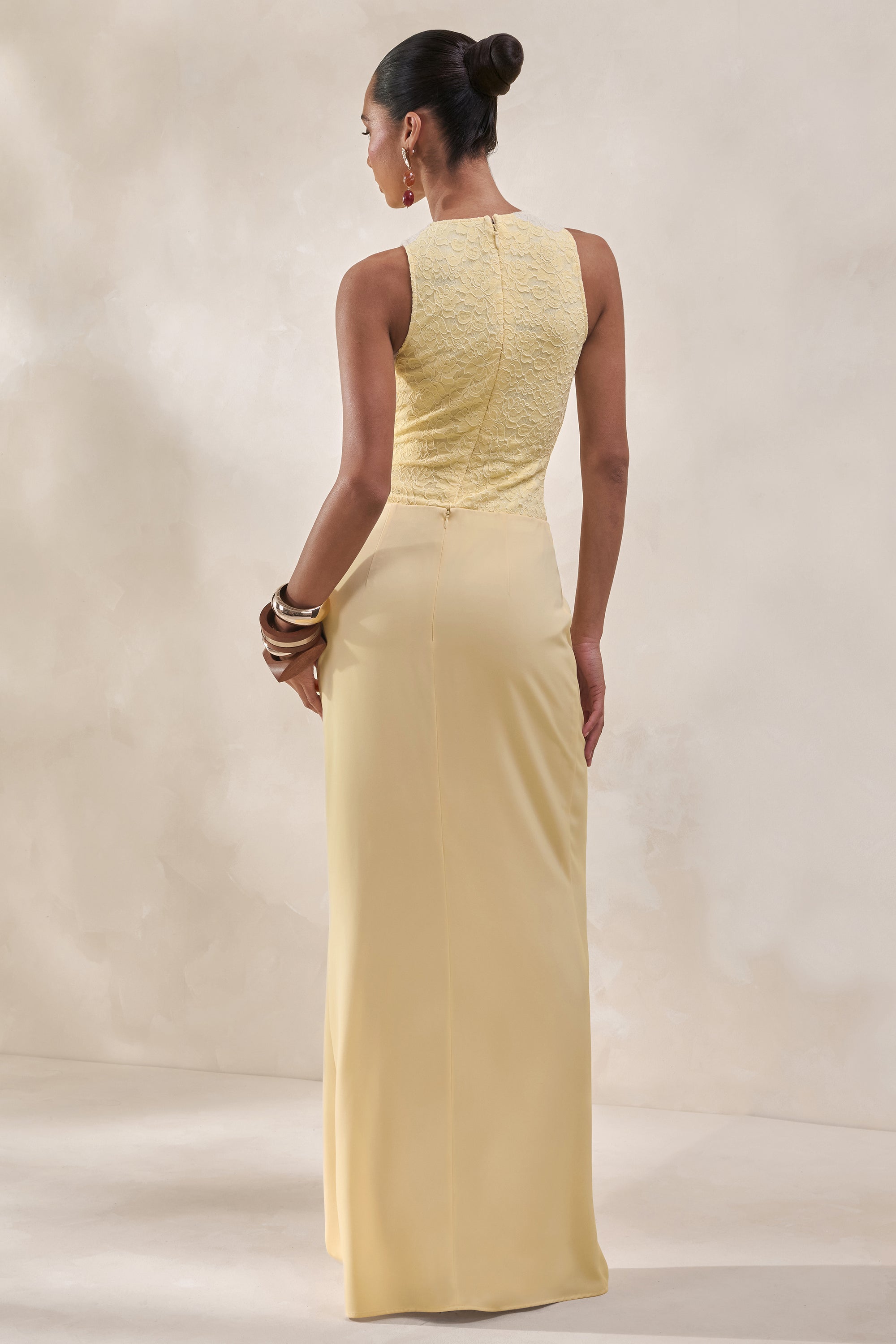 ECM_HR_CL137964121 - Setaria _ Lemon Satin Maxi-Skirt With Gathered-Detailing And Sash + CL137962121 - Serale _ Lemon Lace Halter-Neck Bodysuit10.jpg
