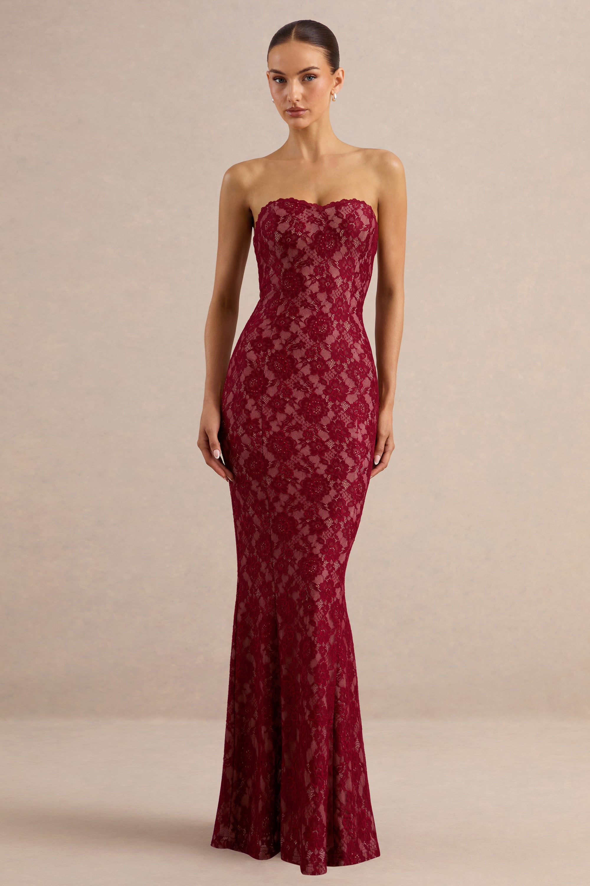 ECM_HR_CL137971100 - Mirellia _ Dark Red Lace Sweetheart-Neck Maxi Dress 4.jpg