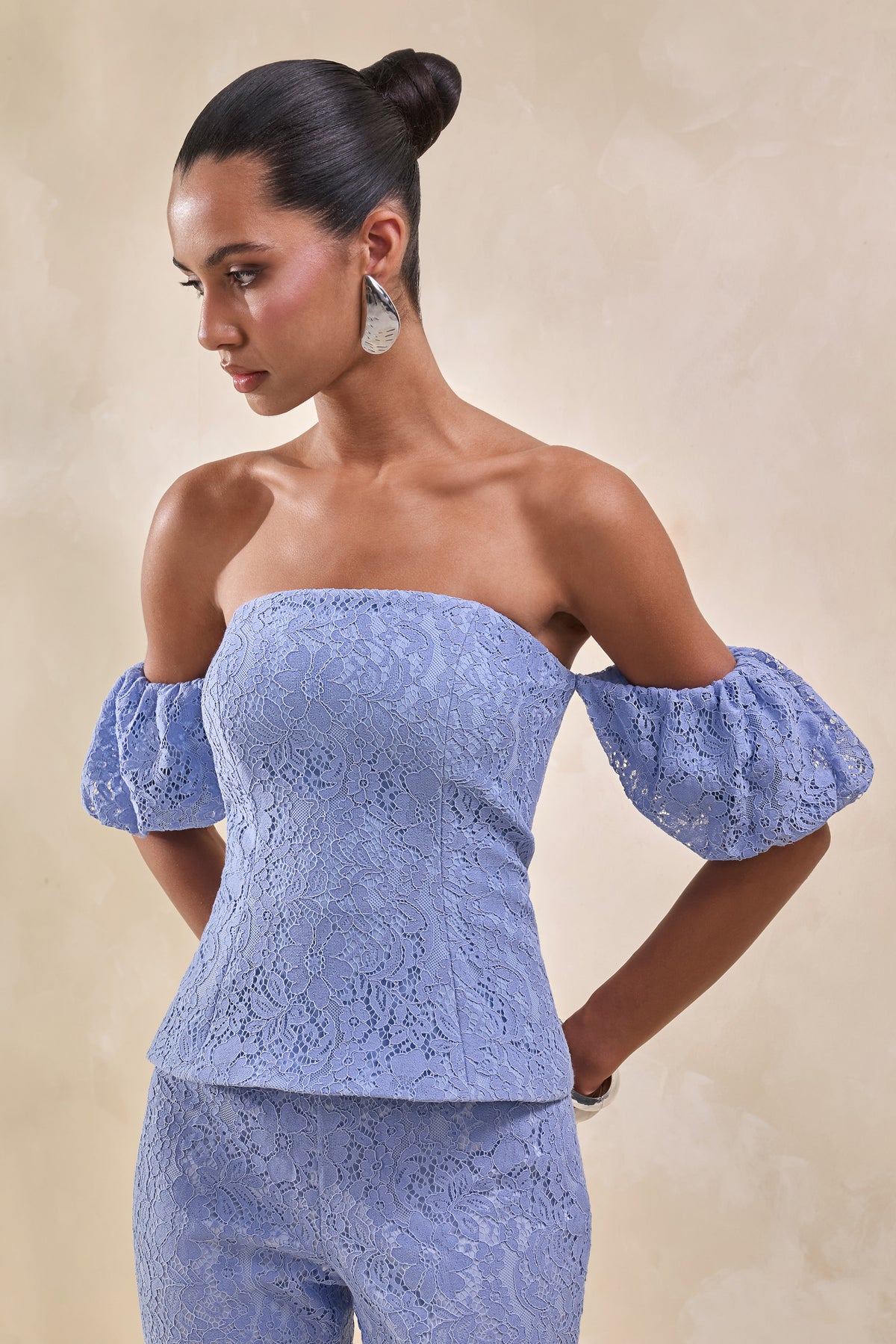 ECM_HR_CL137998016 - Raelle _ Powder Blue Lace Bardot-Neck Top With Puff-Sleeves 2.jpg