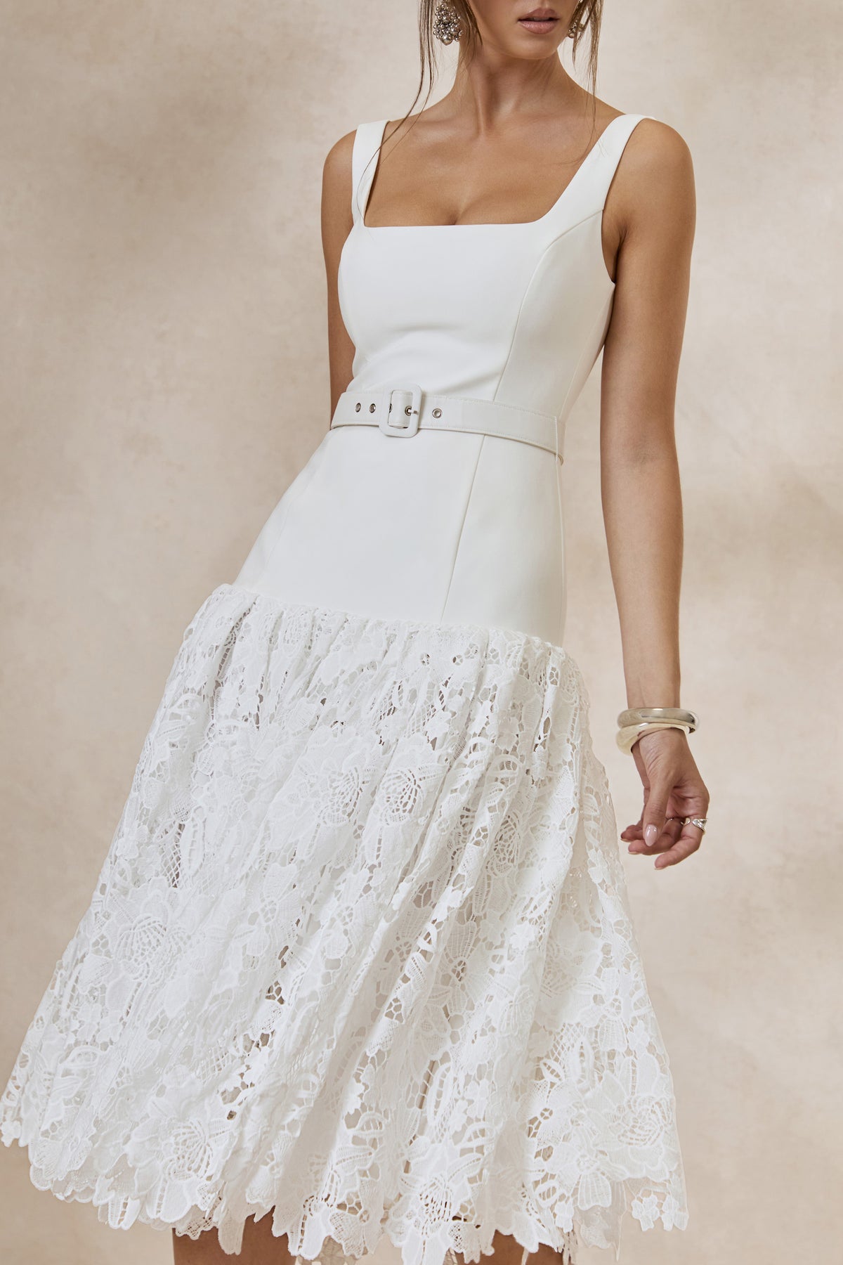 CL138094110 - Norrie _ White Square-Neck Midi Dress With Voluminous Lace Skirt3.jpg