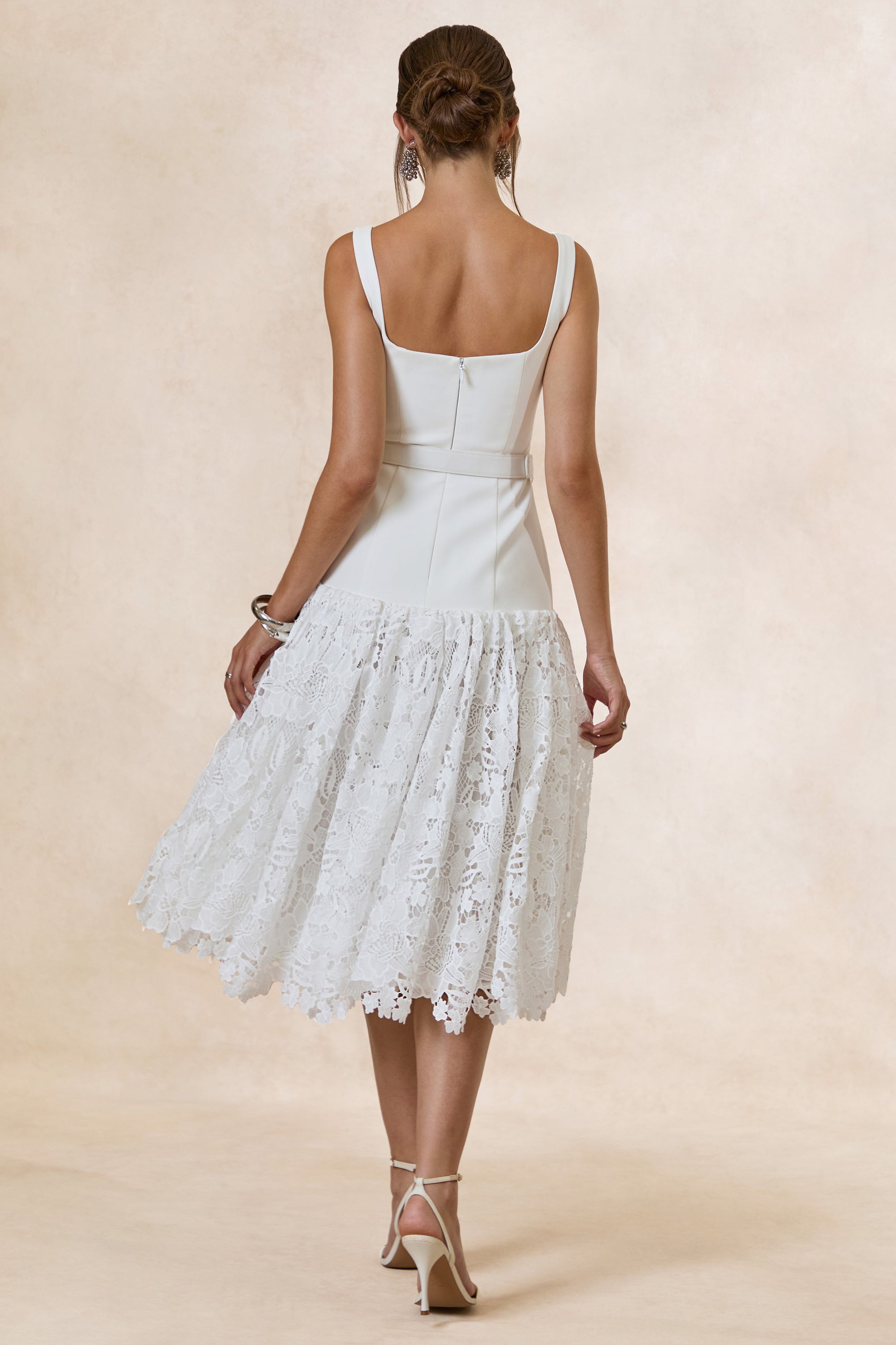 CL138094110 - Norrie _ White Square-Neck Midi Dress With Voluminous Lace Skirt5.jpg