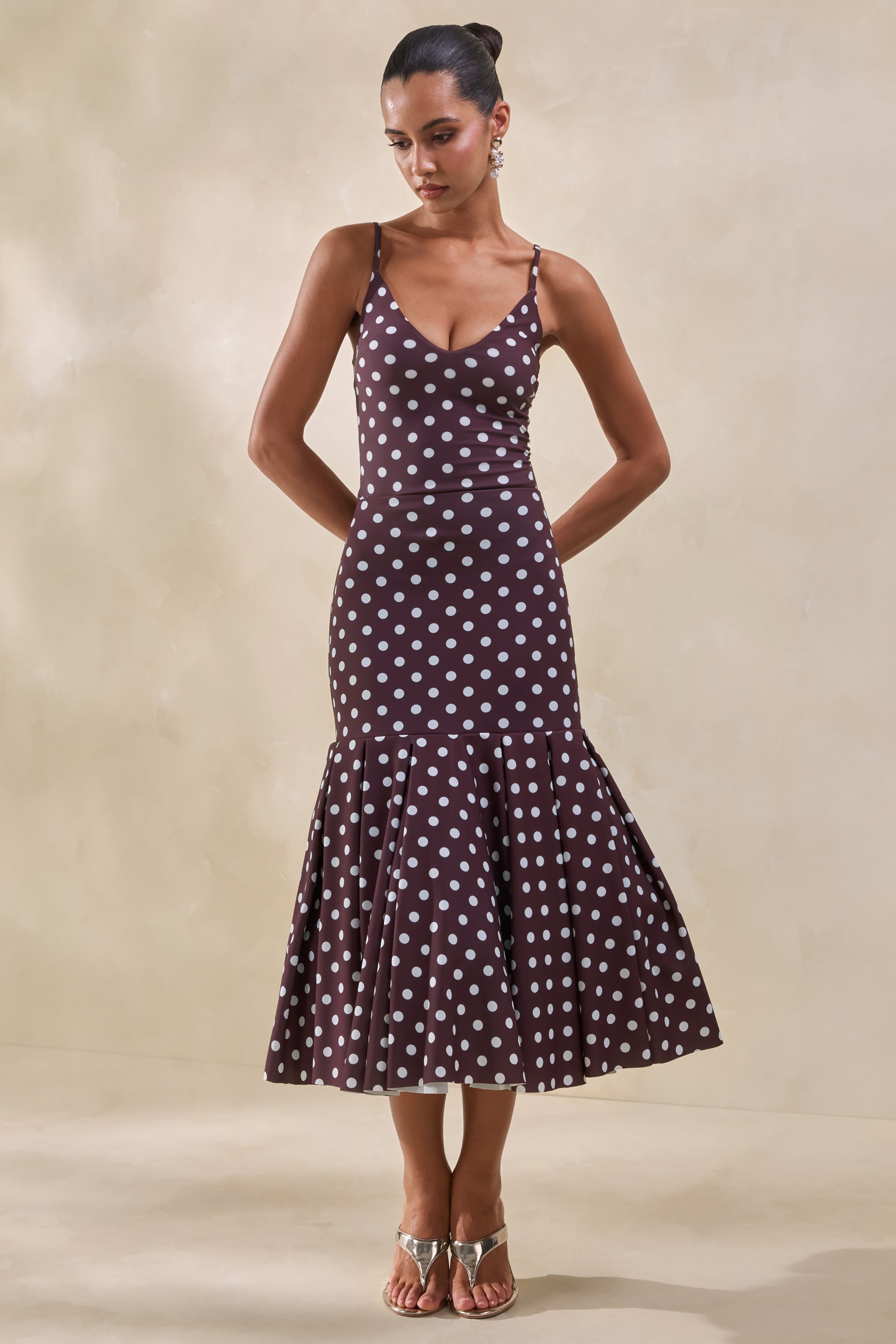 ECM_HR_CL138096021---Masie-Brown-Polka-Dot-Mesh-Maxi-Skirt-With-Drop-Waist-+-CL138097021--Rayna-Brown-Polka-Dot-V-Neck-Bodysuit0.jpg
