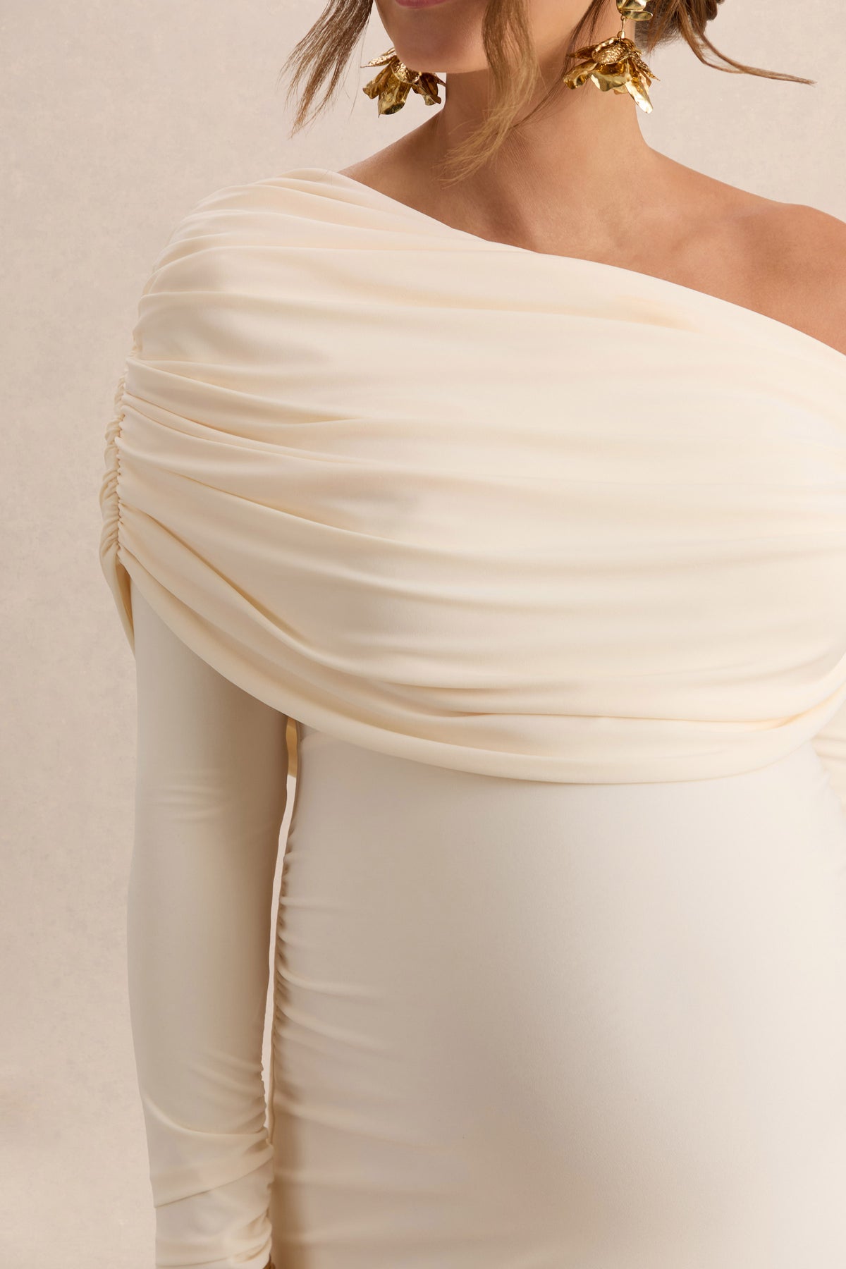 ECM_HR_CL138111111 - Carleigh Cream Asymmetric-Neck Maternity Maxi Dress With Cape Sleeve And Sash Detail 10.jpg