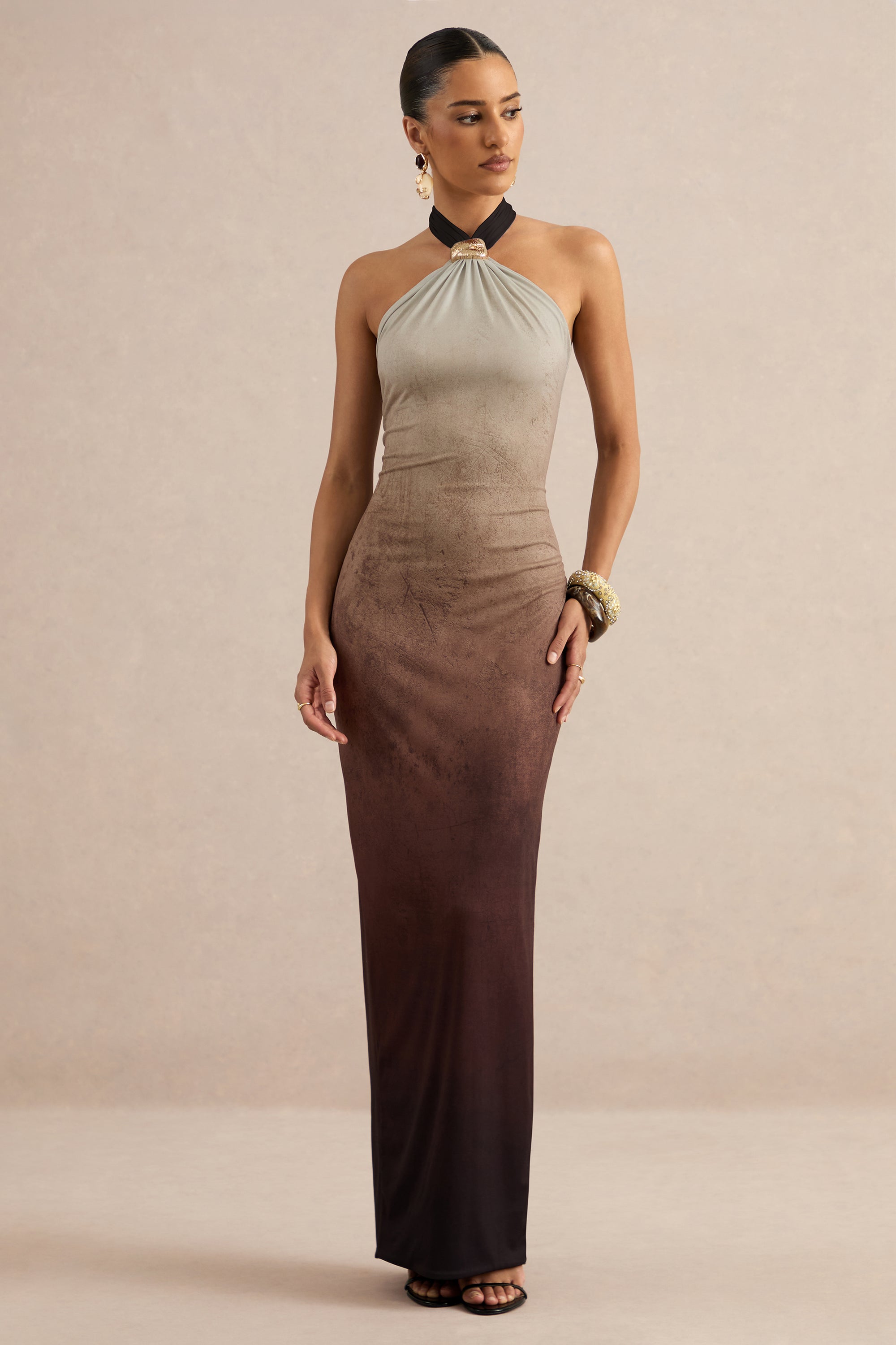 ECM_HR_CL138118021 - Thera | Brown Ombre Halter-Neck Maxi Dress With Gold Detail2.jpg