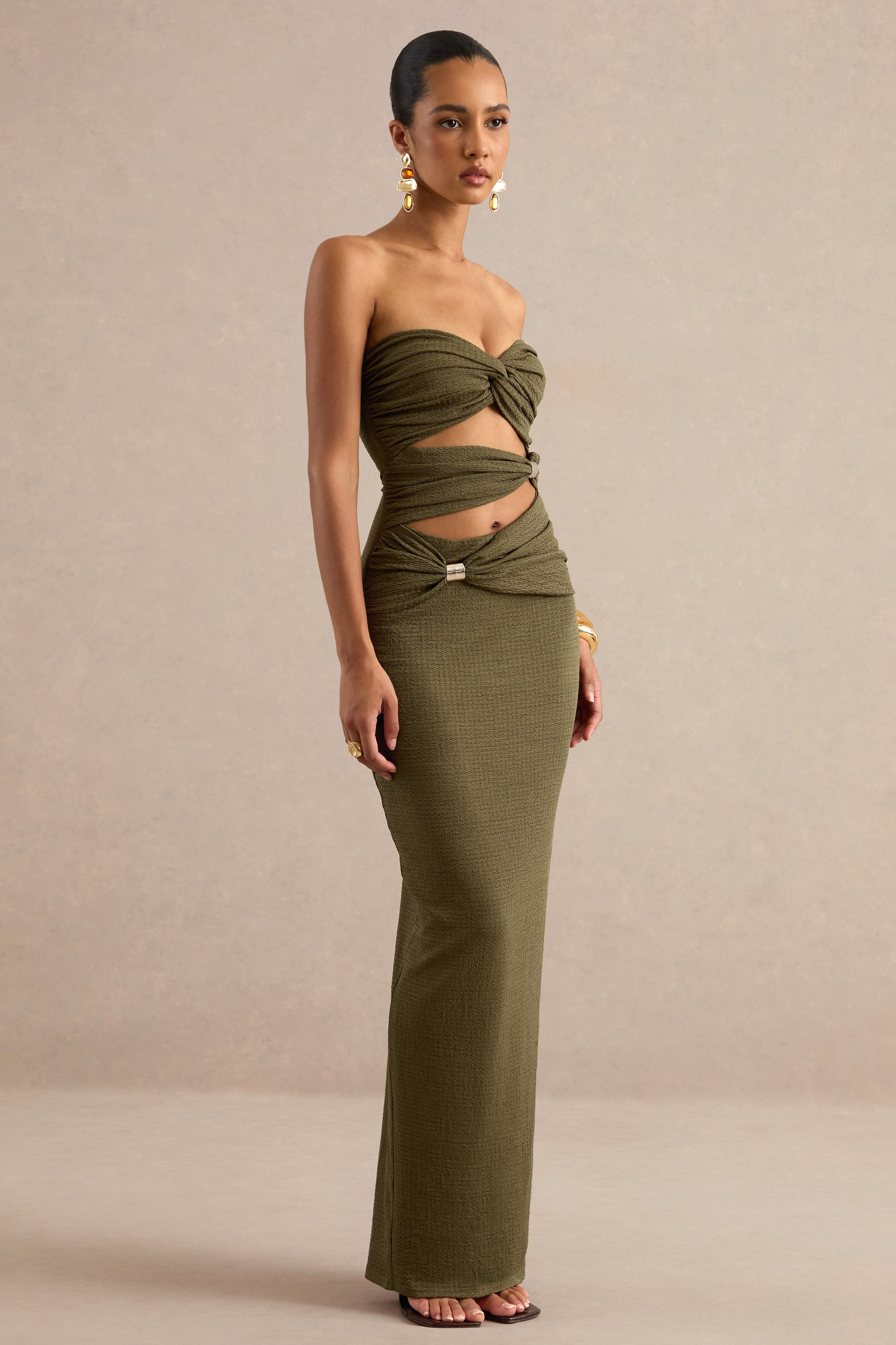 ECM_HR_CL138126031 - Leontine _ Olive Bandeau-Neck Maxi Dress With Body Cut-Outs 2.jpg