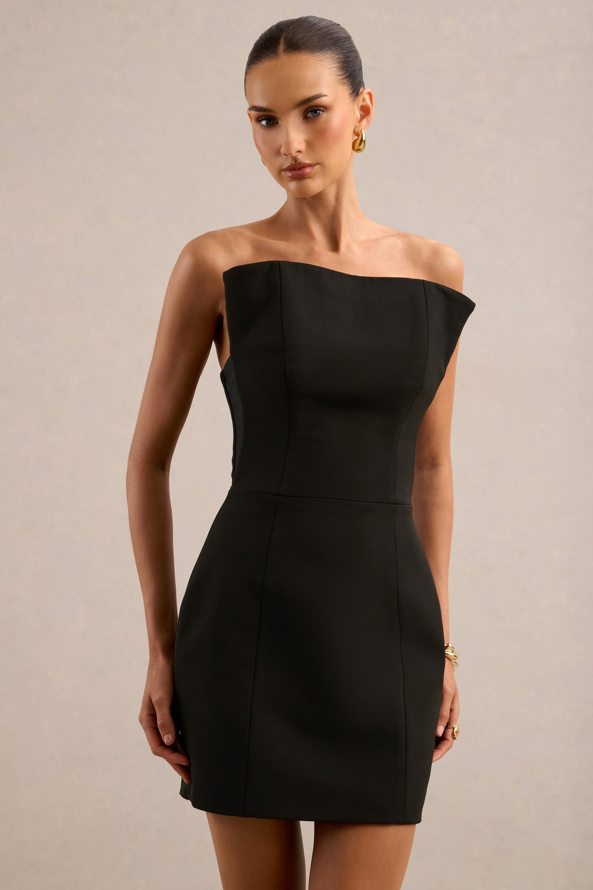 ECM_HR_CL138176001 - Daisa _ Black Bandeau-Neck Mini Dress4.jpg