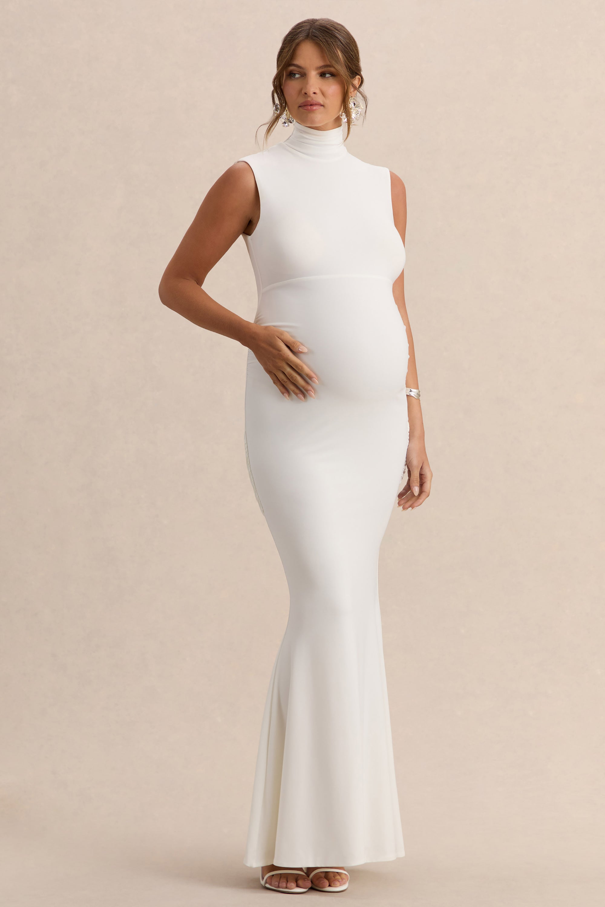 ECM_HR_CL138190110---Saffira-White-High-Neck-Maternity-Maxi-Dress-With-Draped-Detailing-1.jpg