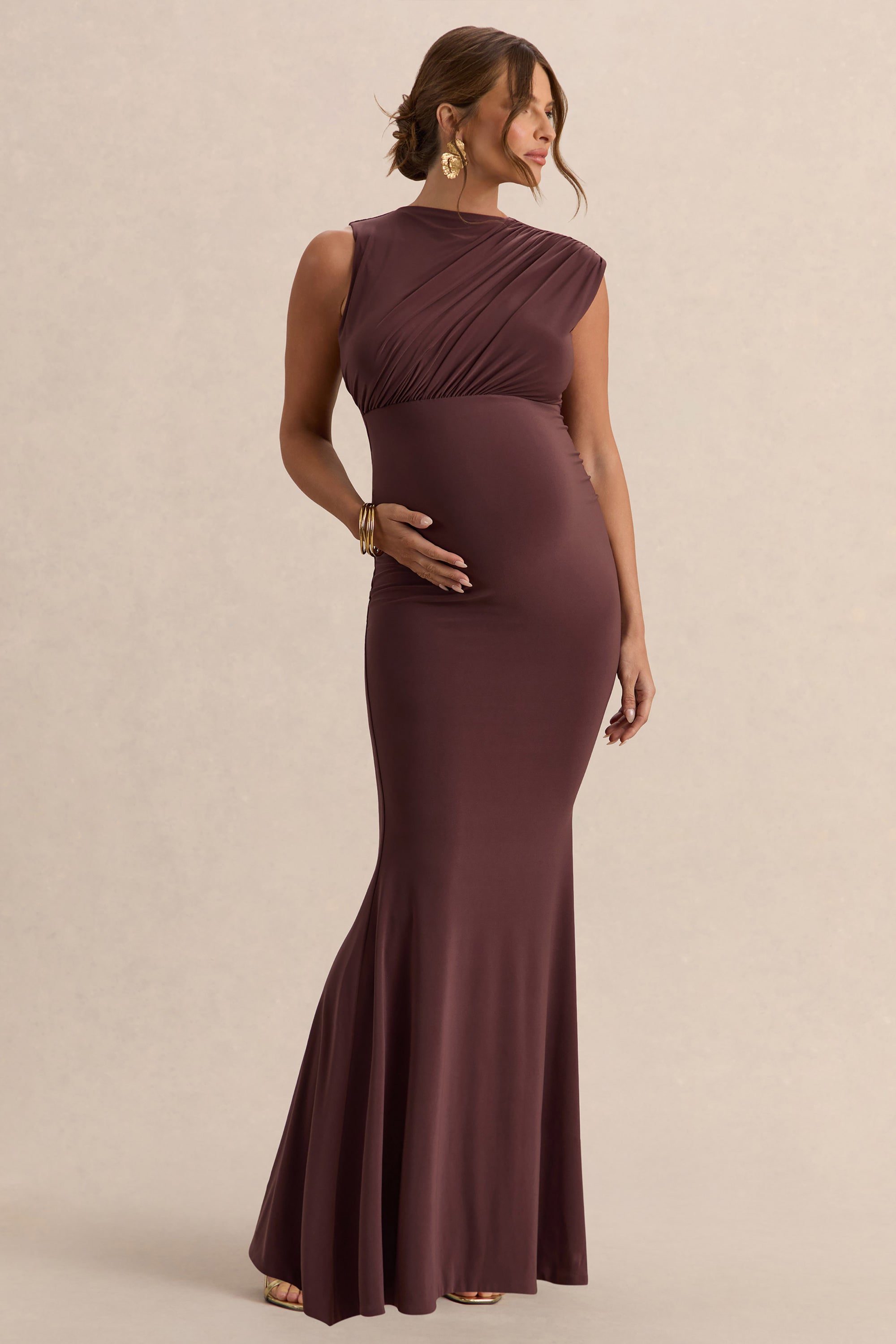 ECM_HR_CL138193022----Osanna-Dark-Brown-Wide-Neck-Maternity-Maxi-Dress-With-Ruched-Detailing-3.jpg