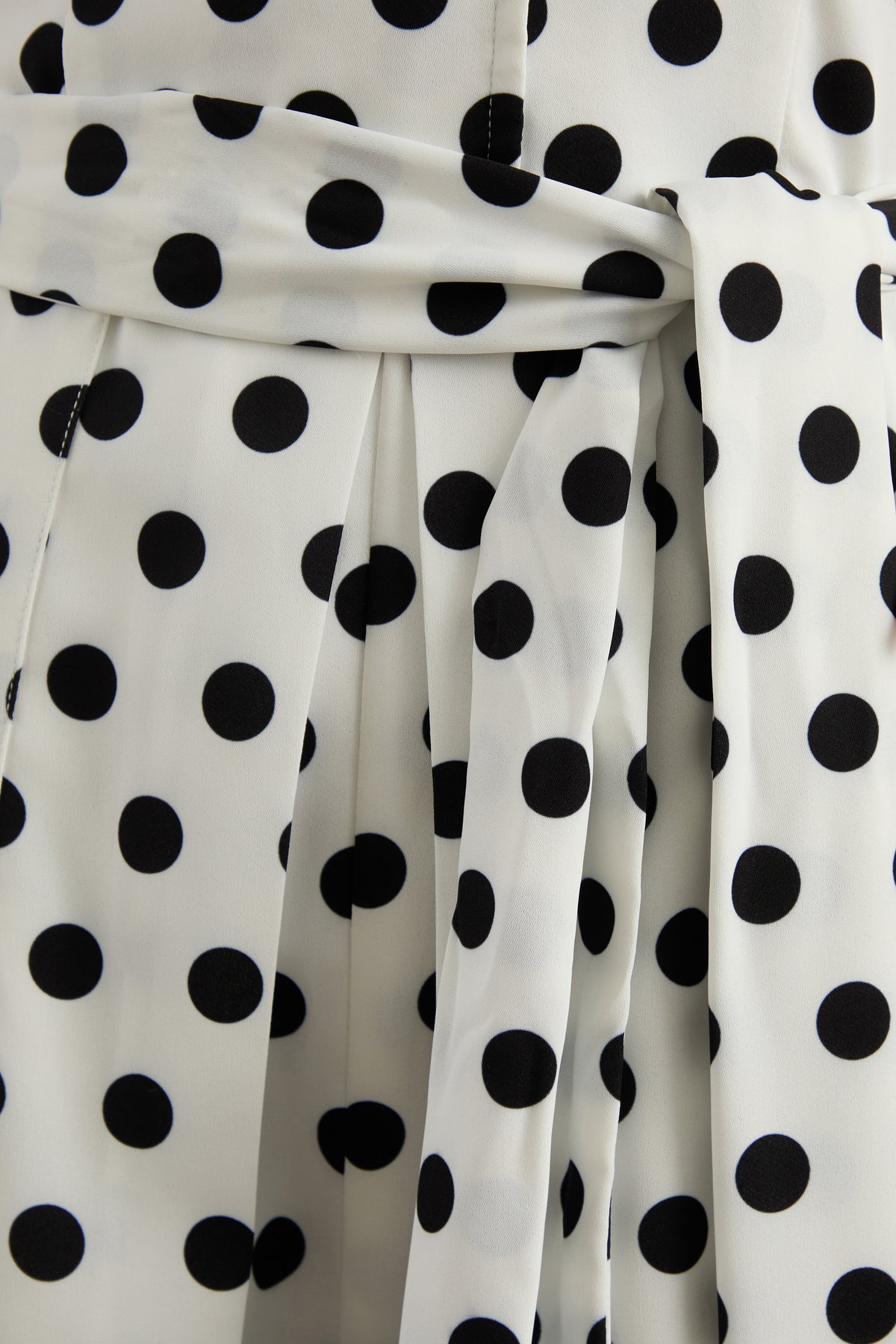 ECM_HR_CL138201110 - Kerina | White Polka Dot Plunge-Neck Playsuit With Belt Detail 4.jpg