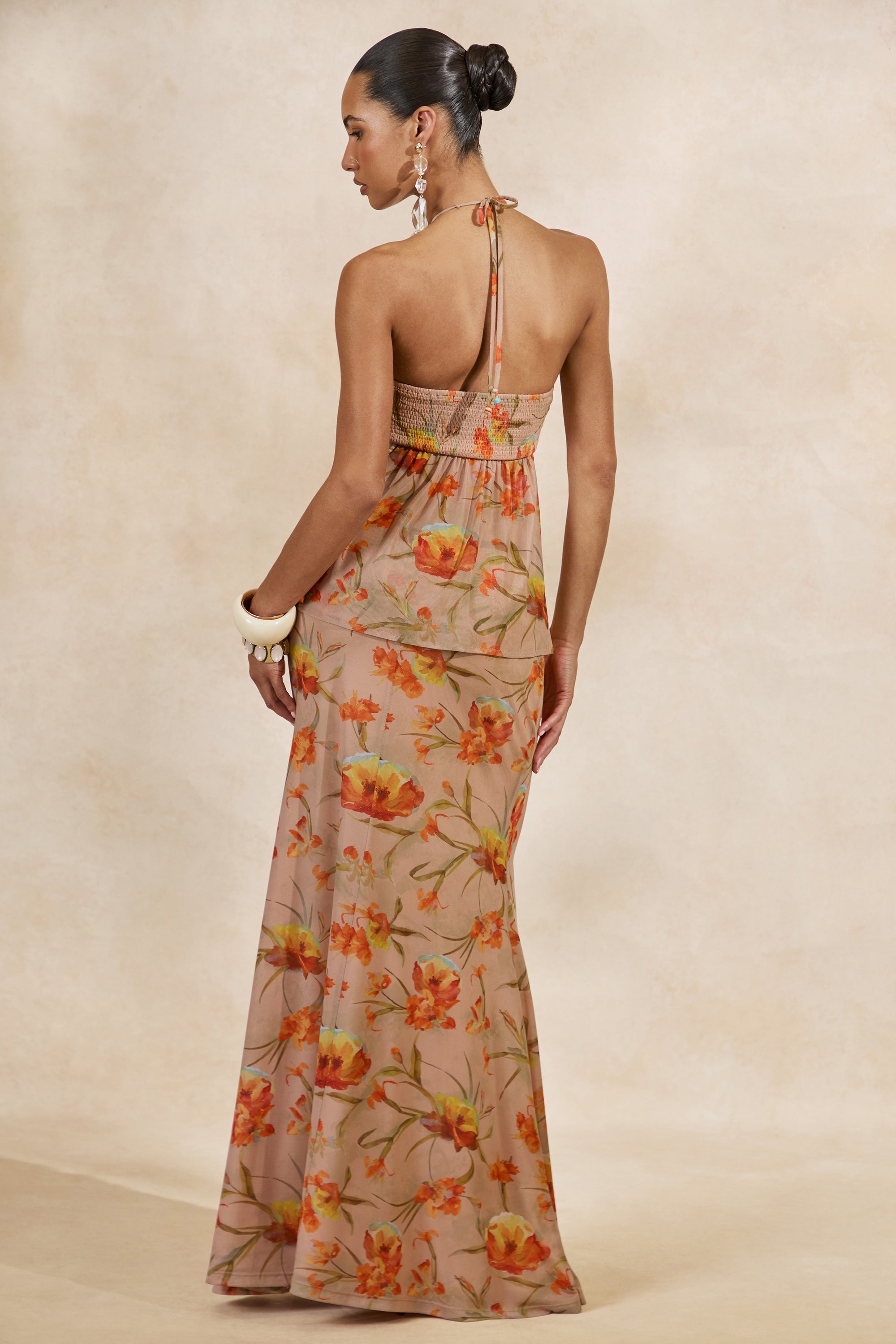CL138222070 - Flaviah _ Orange Floral Print Mesh Maxi Skirt 7.jpg