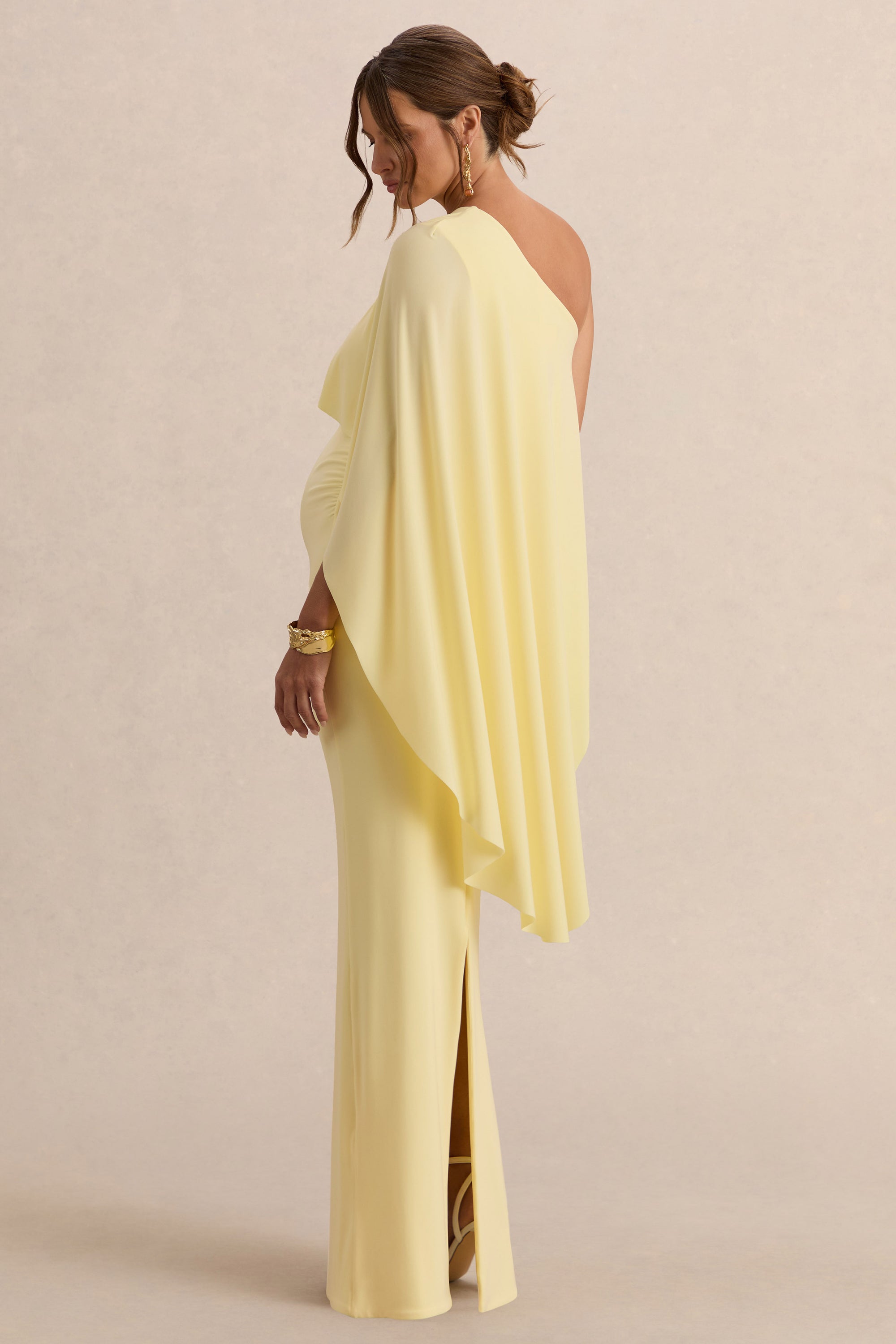 ECM_HR_CL138233121  - Cicely Lemon Asymmetric-Neck MAternity Maxi Dress With Cape Sleeve 5.jpg