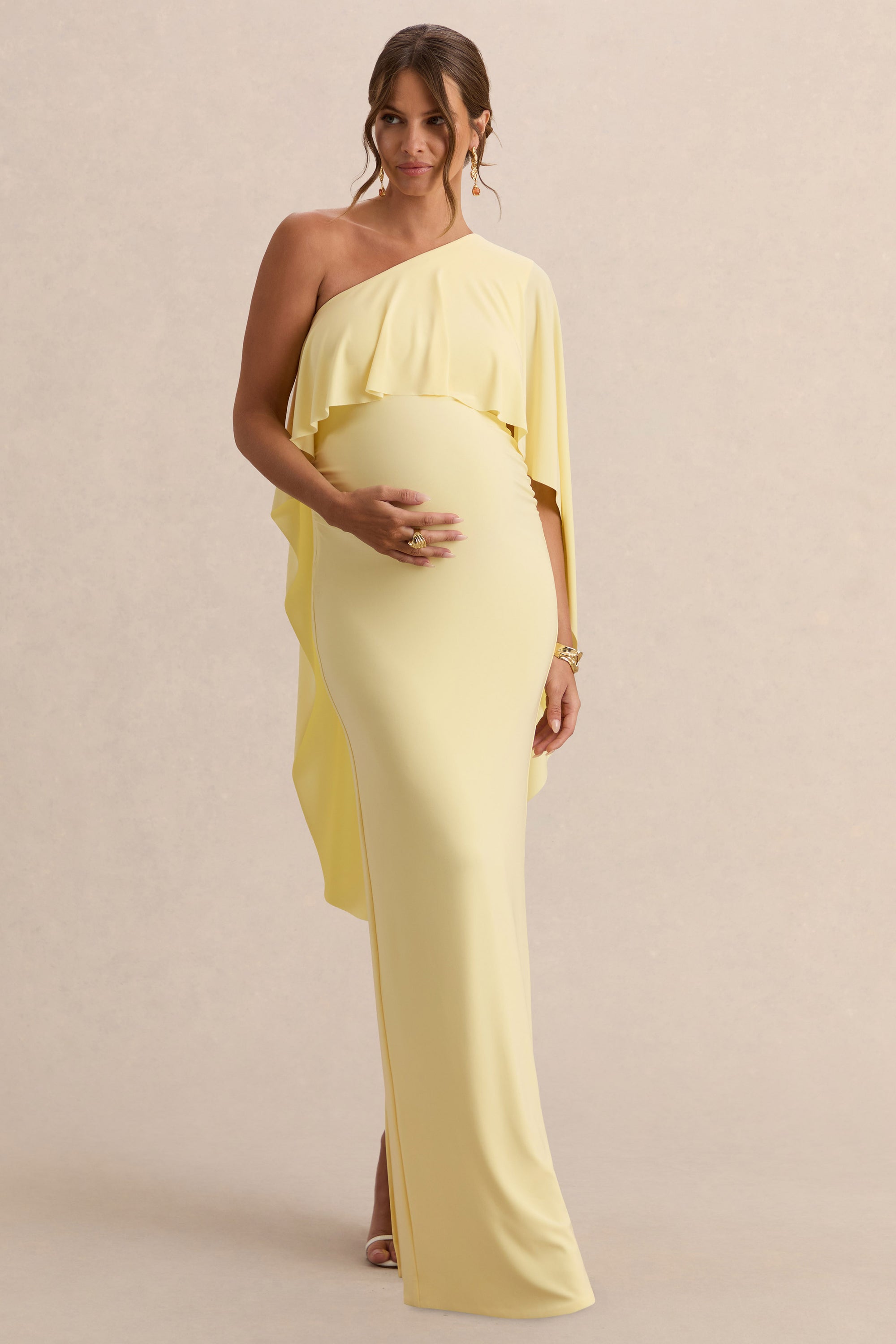 ECM_HR_CL138233121  - Cicely Lemon Asymmetric-Neck MAternity Maxi Dress With Cape Sleeve 6.jpg