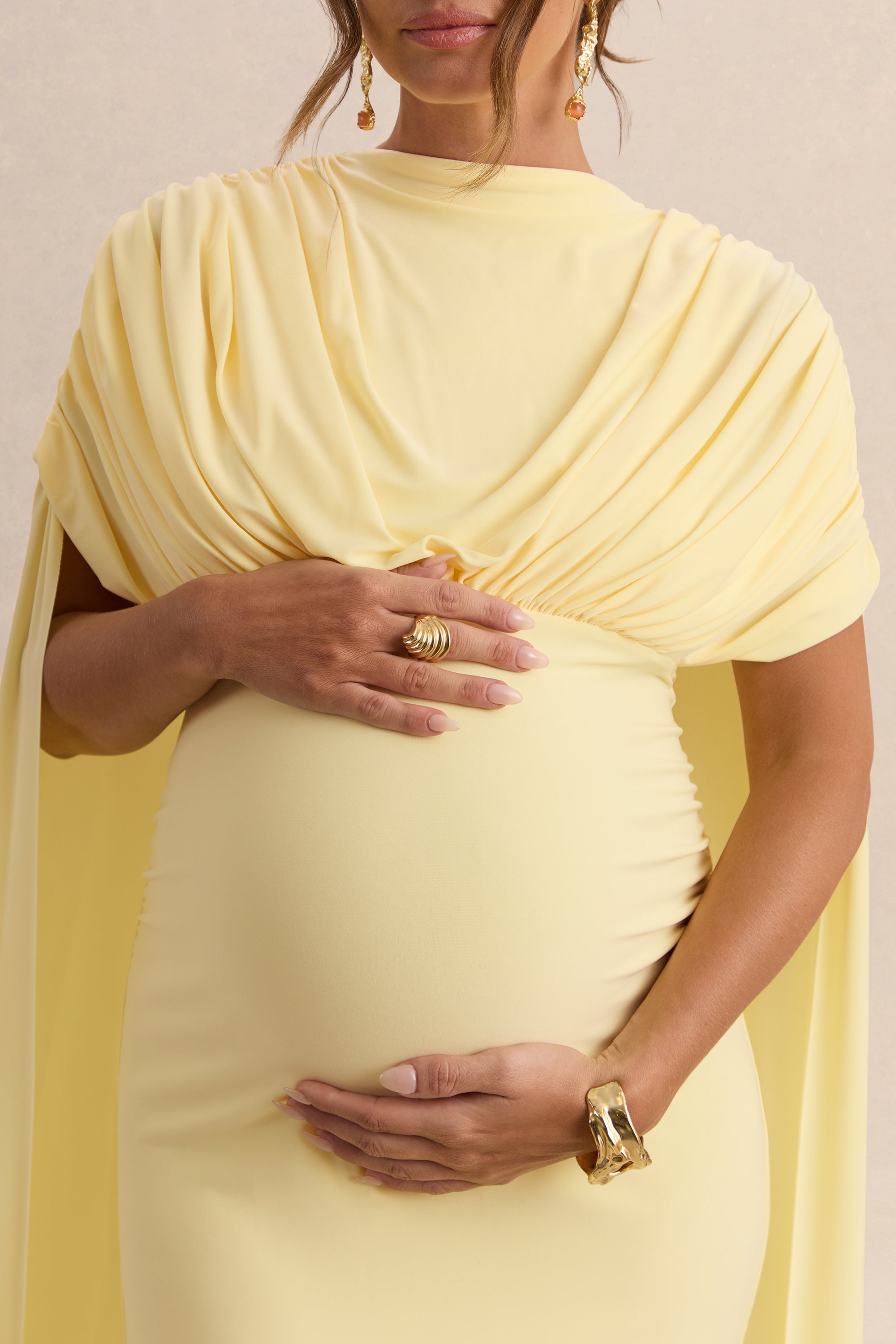 ECM_HR_CL138242121  - Araminta Lemon Bardot-Neck Maternity Maxi Dress With Cape Sleeves 4.jpg