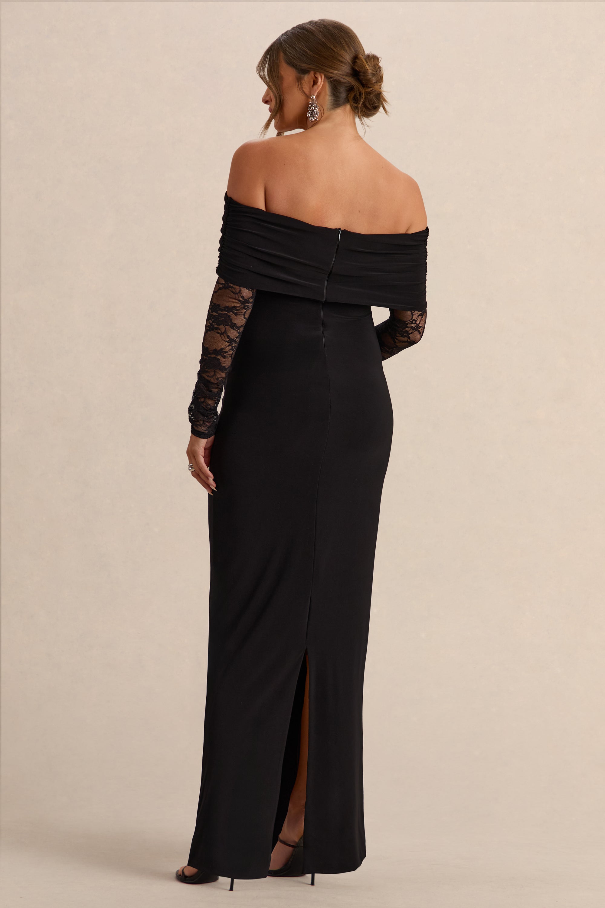 ECM_HR_CL138243001  - Artemisia - Black Bardot-Neck Maternity Maxi Dress With Lace Detailing 4.jpg