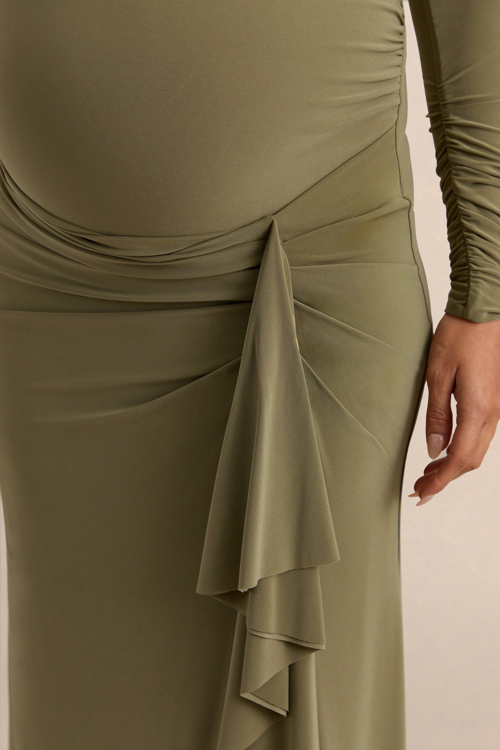 ECM_HR_CL138245031----Drusilla---Olive-Asymmetric-Neck-Maternity-Maxi-Dress-With-Gathered-Detailing-2.jpg