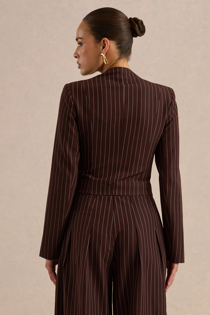 ECM_HR_CL138277021 - Genara | Brown Pinstripe Square-Neck Tailored Top5.jpg