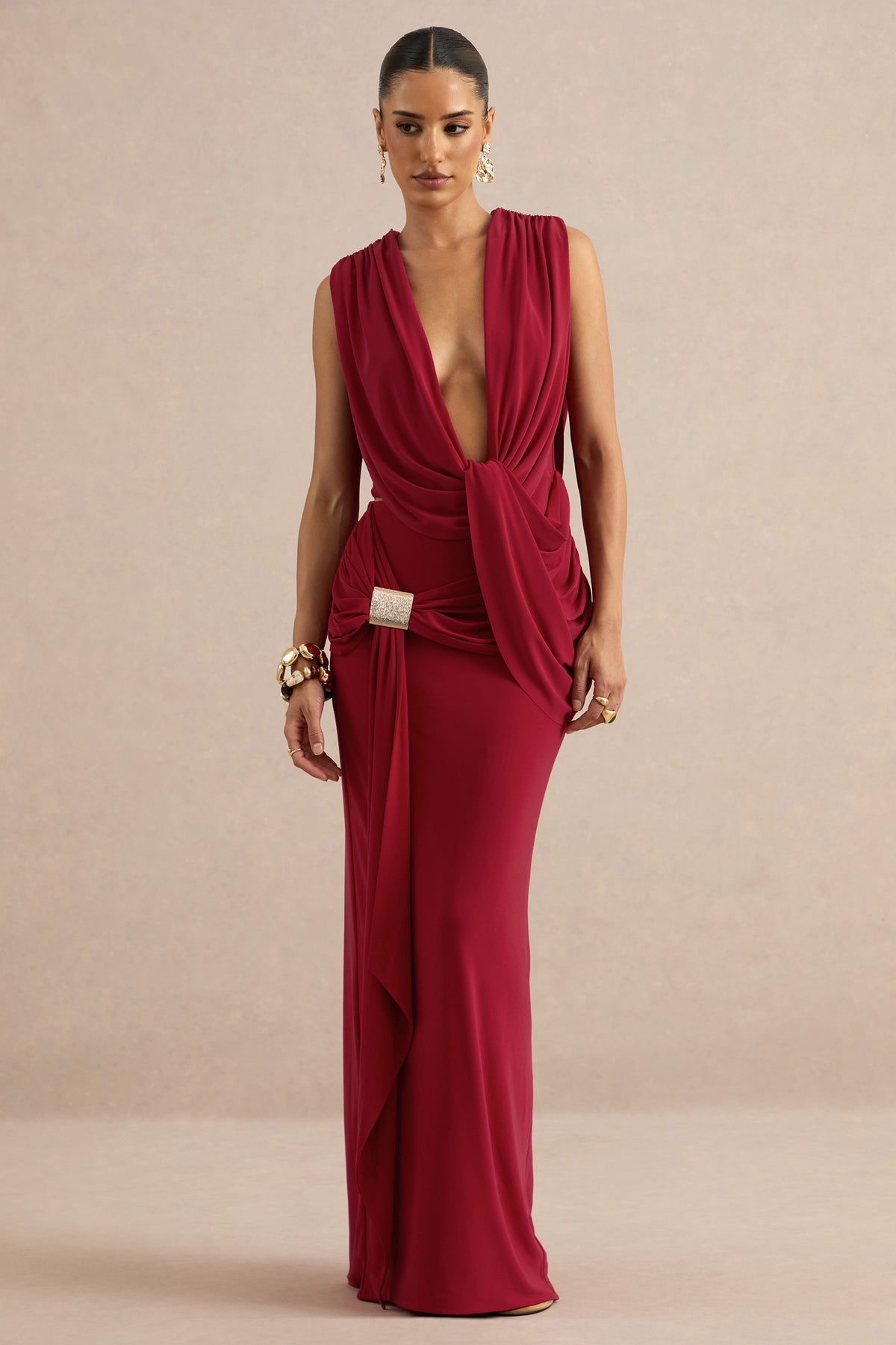 ECM_HR_Lilias Red Maxi Skirt With Draped Detailing And Gold Detail CL138401100 CL138400100 co ord   40.jpg