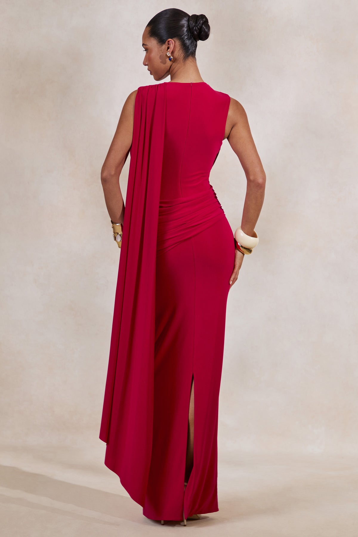 ECM_HR_CL138433100 - Aralyn _ Red Plunge Cowl-Neck Maxi Dress With Sash Detail5.jpg