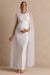 ECM_HR_CL138485110  - Tereza White Round-Neck Maternity Maxi Dress With Sheer Cape Sleeves1.jpg