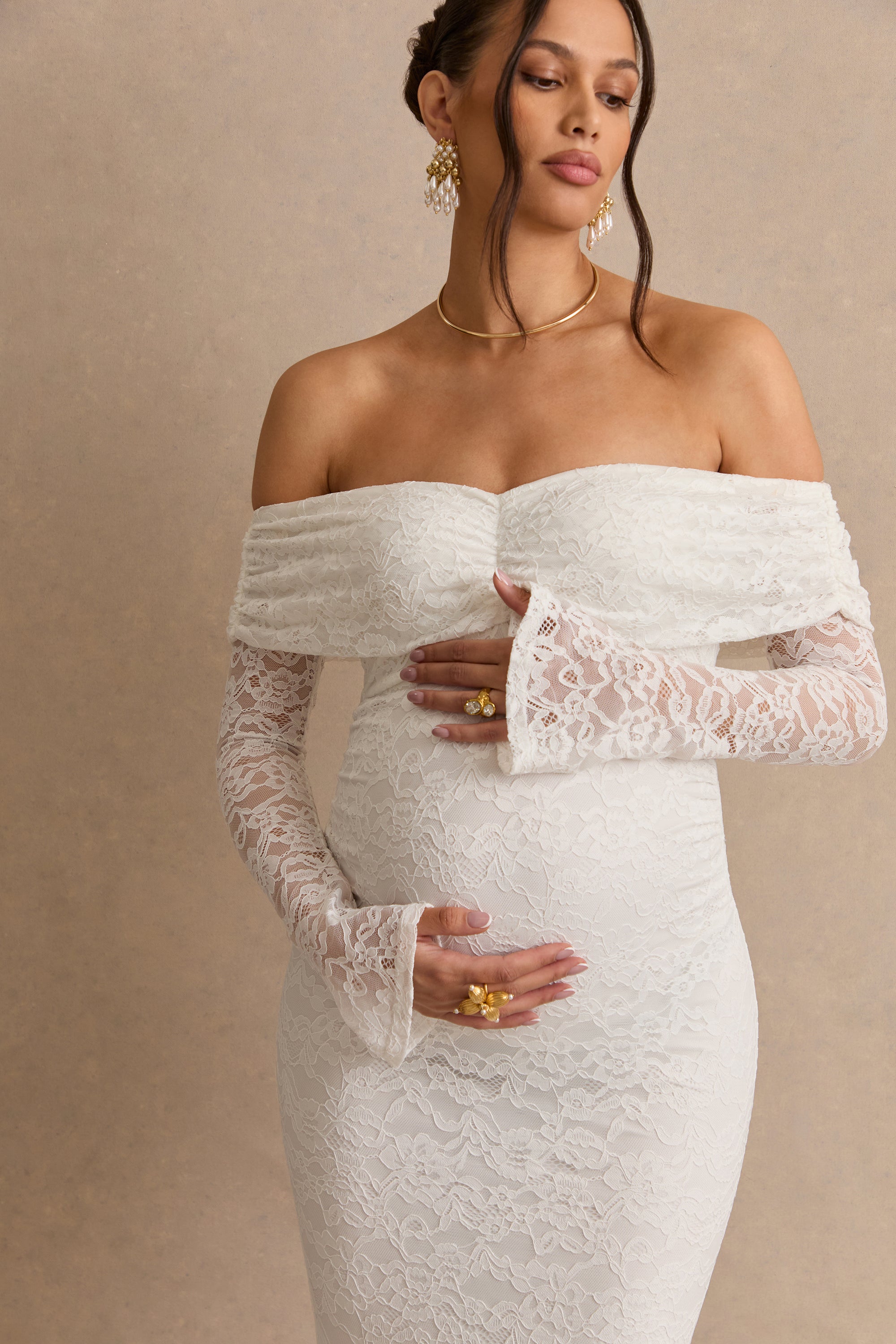 ECM_HR_CL138486110  - Valleria White Lace Bardot-Neck Maternity Maxi Dress11.jpg