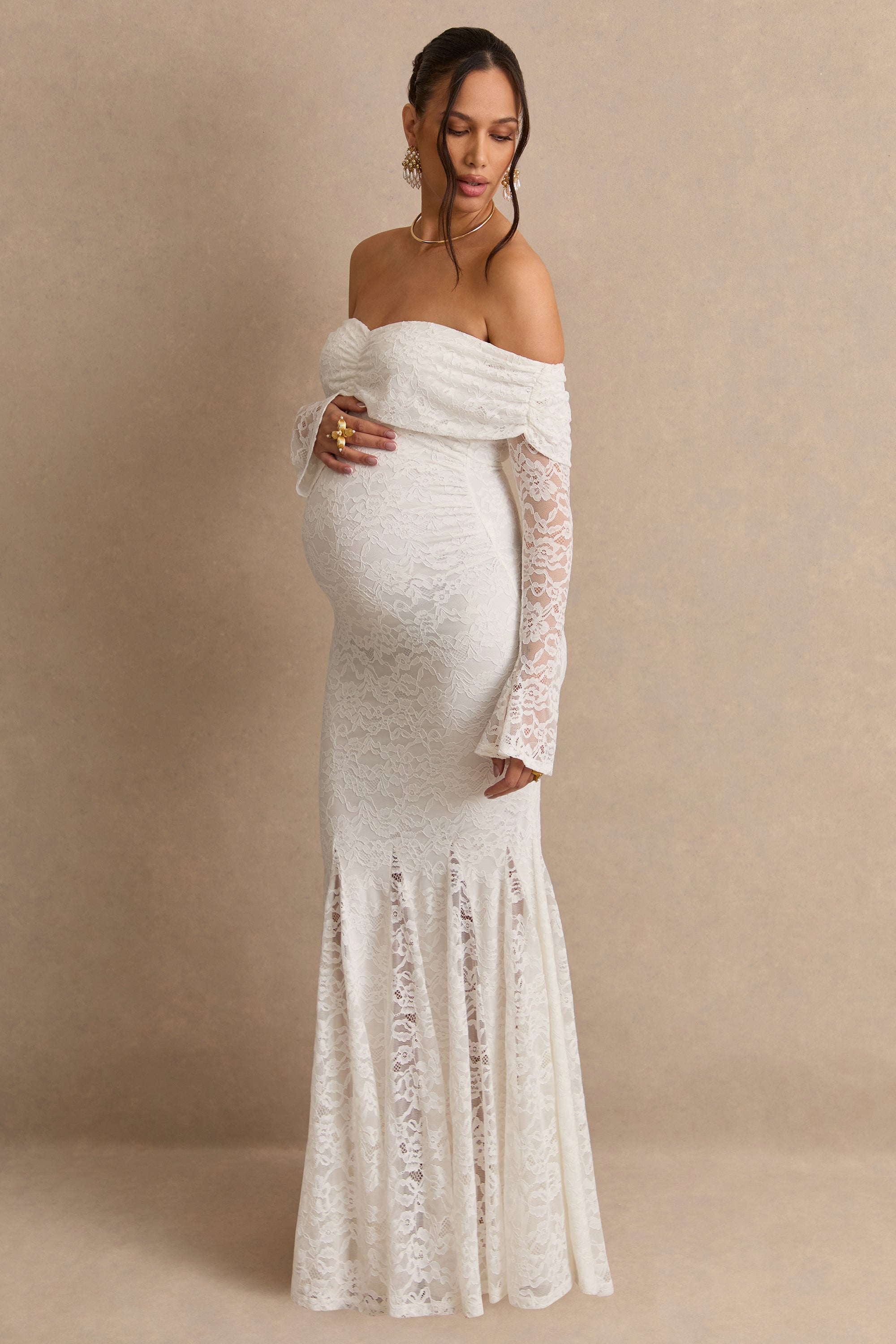 ECM_HR_CL138486110  - Valleria White Lace Bardot-Neck Maternity Maxi Dress8.jpg