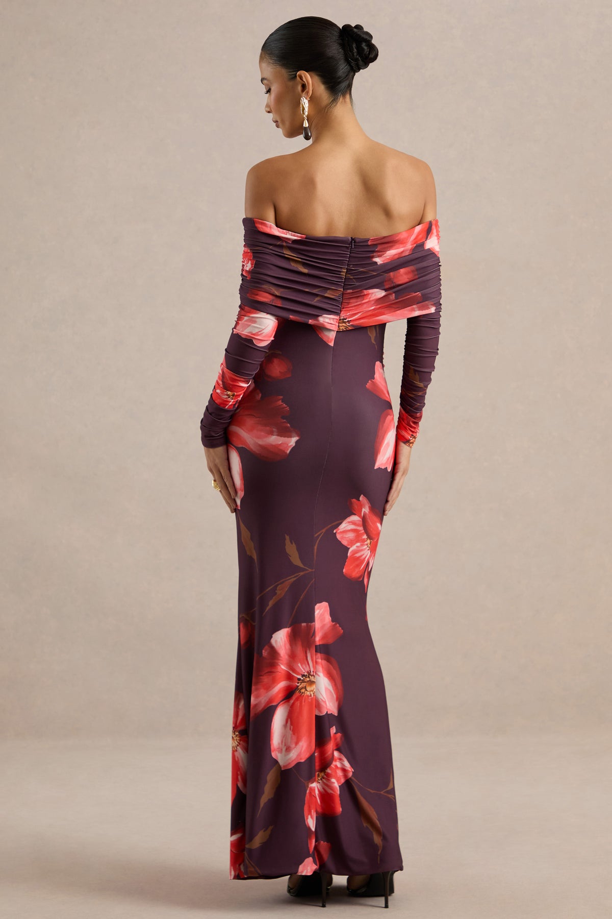 ECM_HR_CL138506100 - Falea _ Red Floral Print Bardot-Neck Maternity Maxi Dress6.jpg