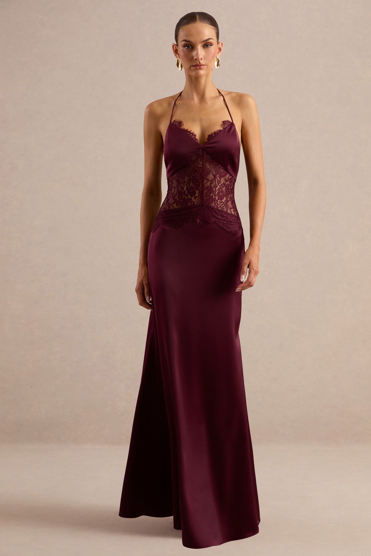 ECM_HR_CL138540102 - Kalira _ Burgundy Satin V-Neck Maxi Dress With Lace Detailing4.jpg