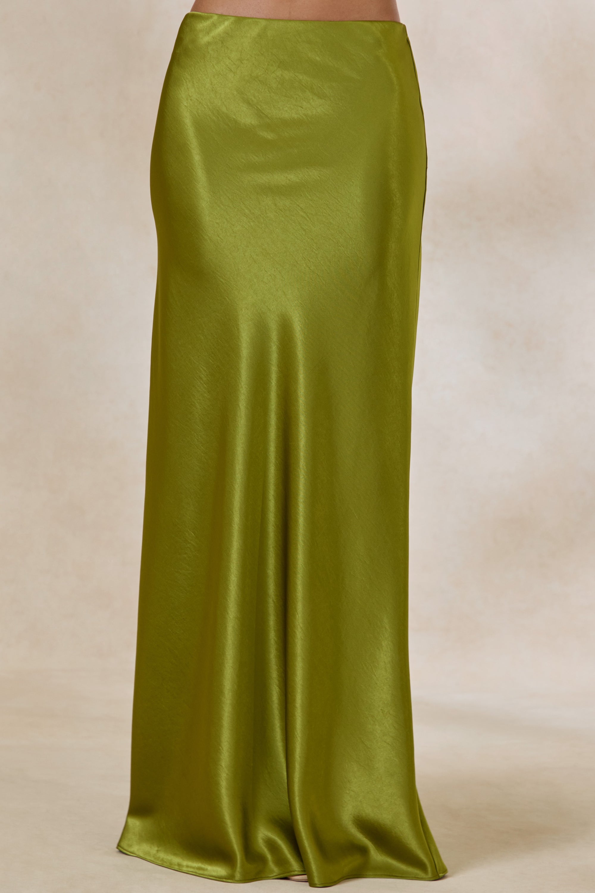 ECM_HR_CL138550031 - Lareina _ Olive Satin Maxi Skirt + CL138549031 - Lareina _ Olive Satin Halter-Neck Top 13.jpg