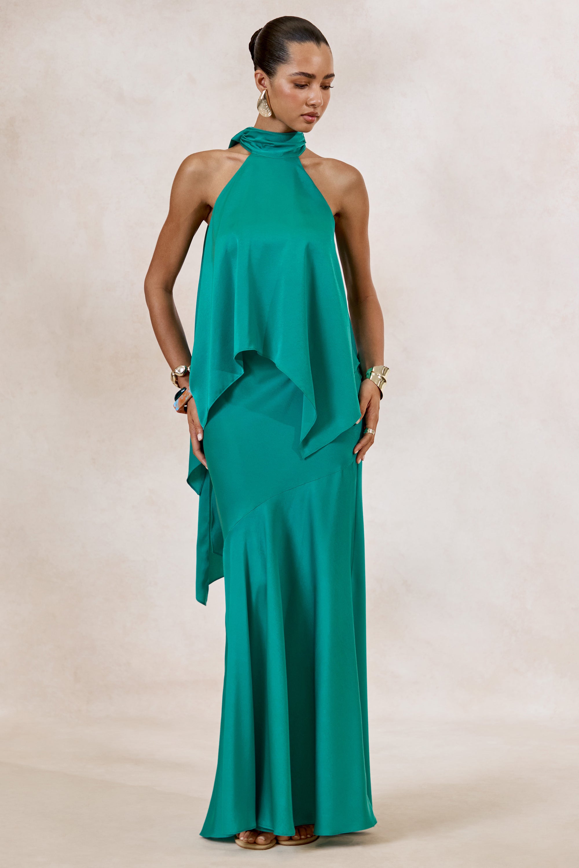 ECM_HR_CL138633036 - Sarina _ Teal Satin Maxi Skirt + CL138632036 - Sarina _ Teal Satin Halter-Neck Top 1.jpg