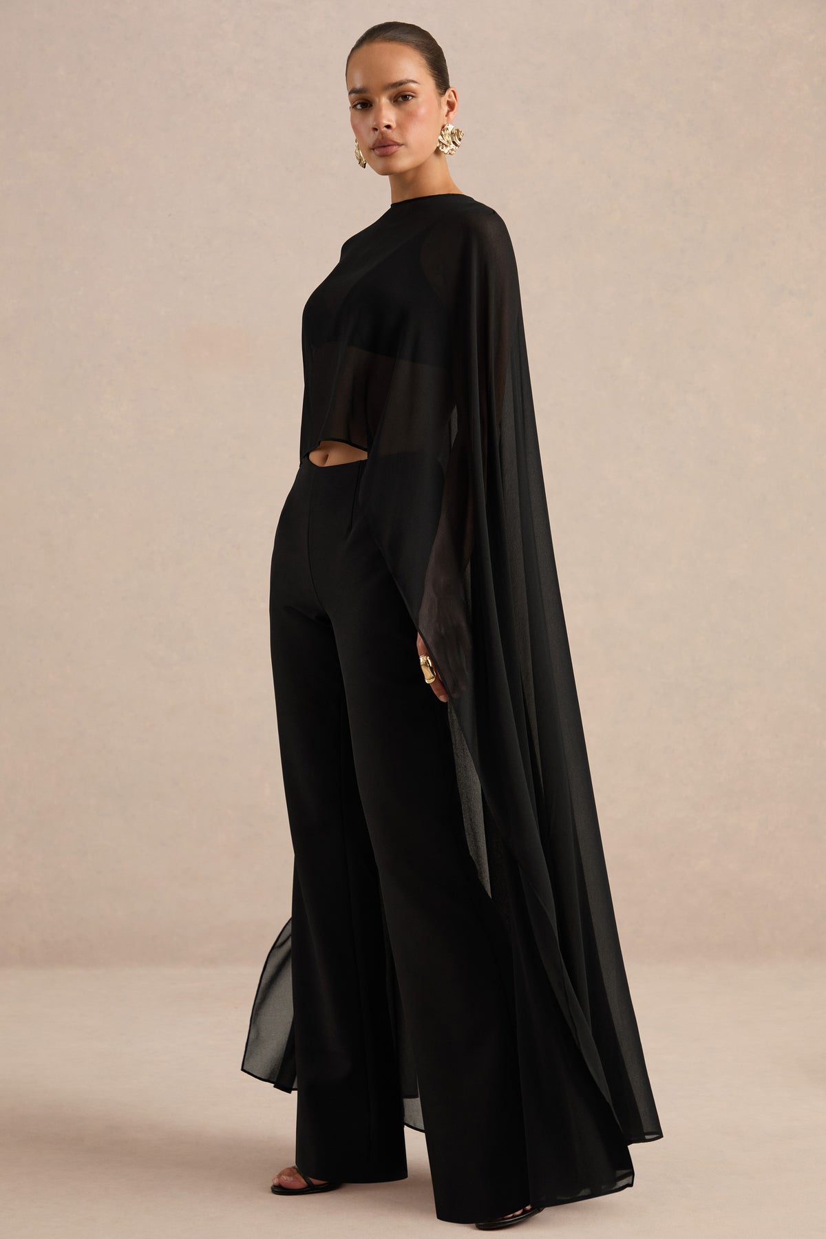 ECM_HR_CL138701001 - Yanina Black Chiffon Wide-Neck Cape Top2.jpg