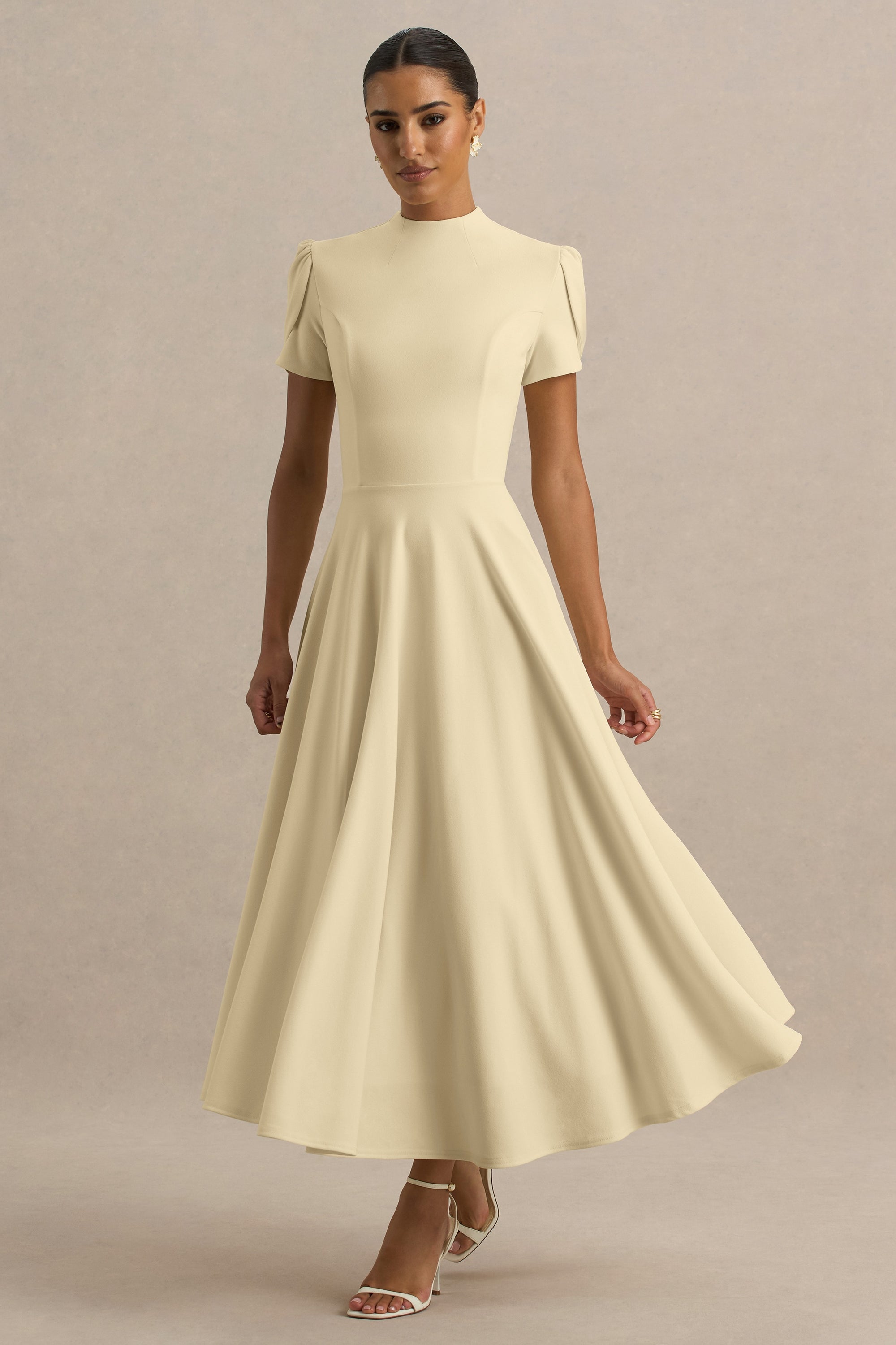 ECM_HR_CL138715121 - Vicky Lemon High Neck Midi Dress With Puff Sleeves 04.jpg