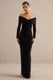 ECM_HR_CL138762001 - Kylara _ Black Wrapped Bardot-Neck Maxi Dress1.jpg