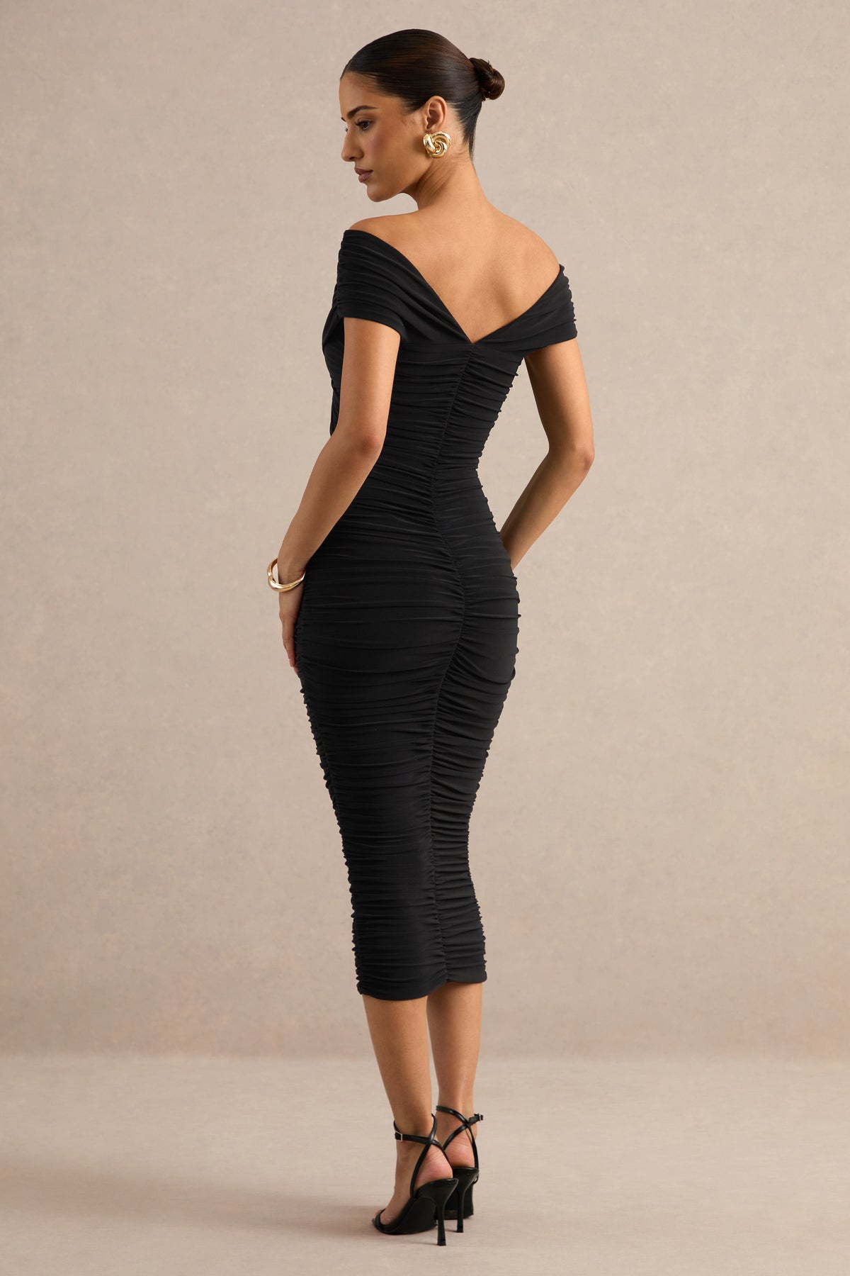 ECM_HR_CL138780001 - Evanthe _ Black Wrapped Bardot-Neck Midi Dress 3.jpg
