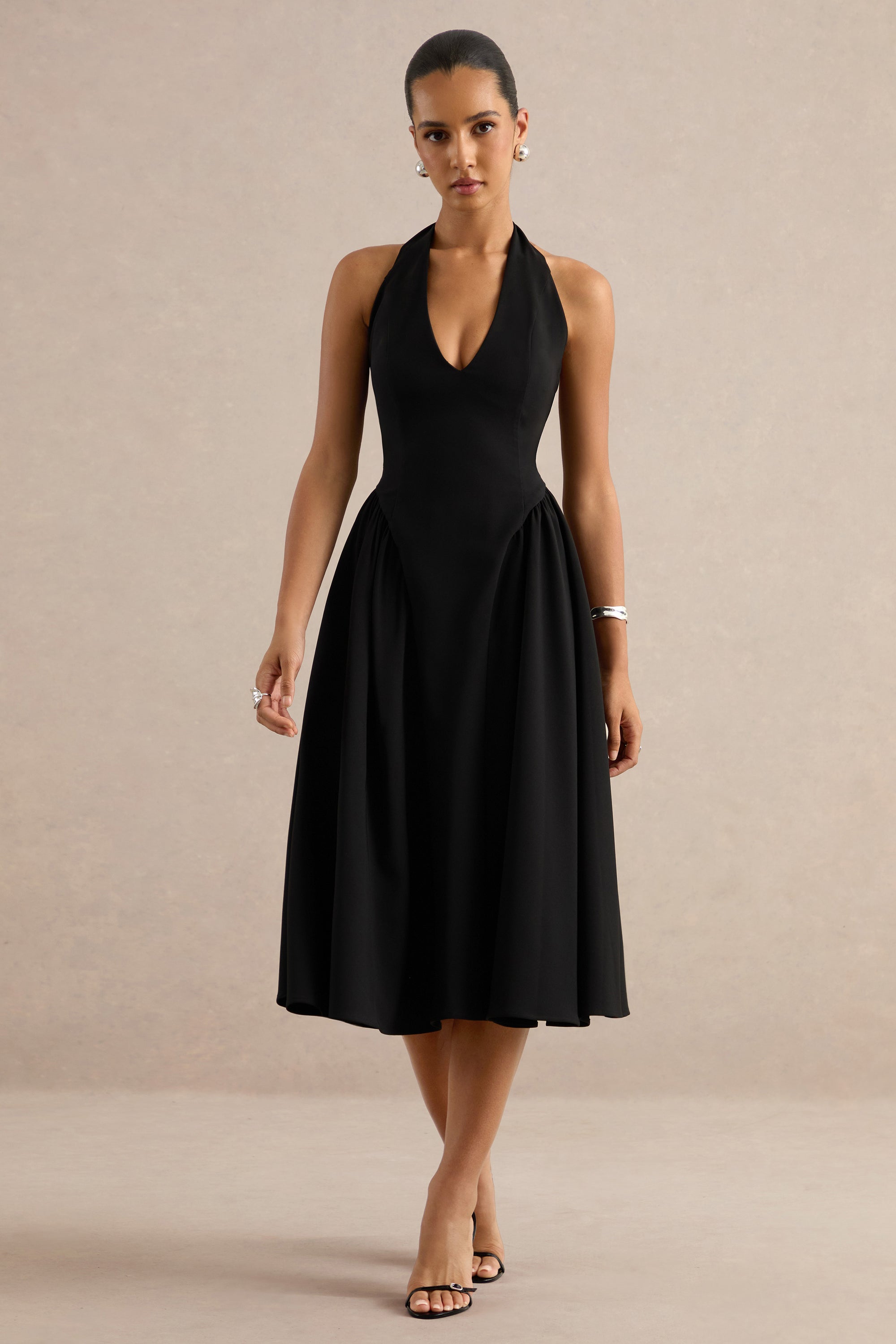 ECM_HR_CL138787001 - Mirel | Black Halter-Neck Midi Dress 0.jpg