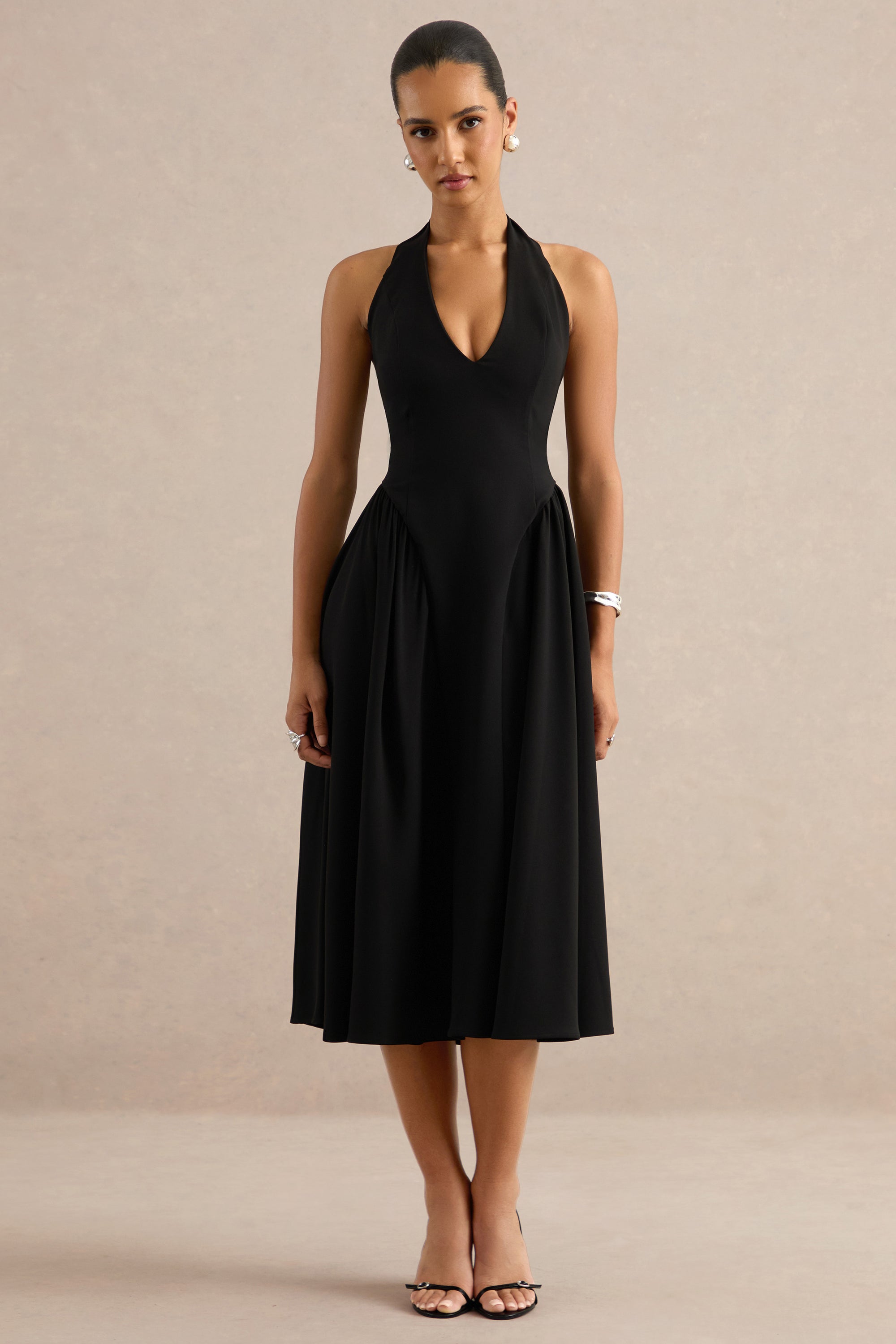ECM_HR_CL138787001 - Mirel | Black Halter-Neck Midi Dress 5.jpg