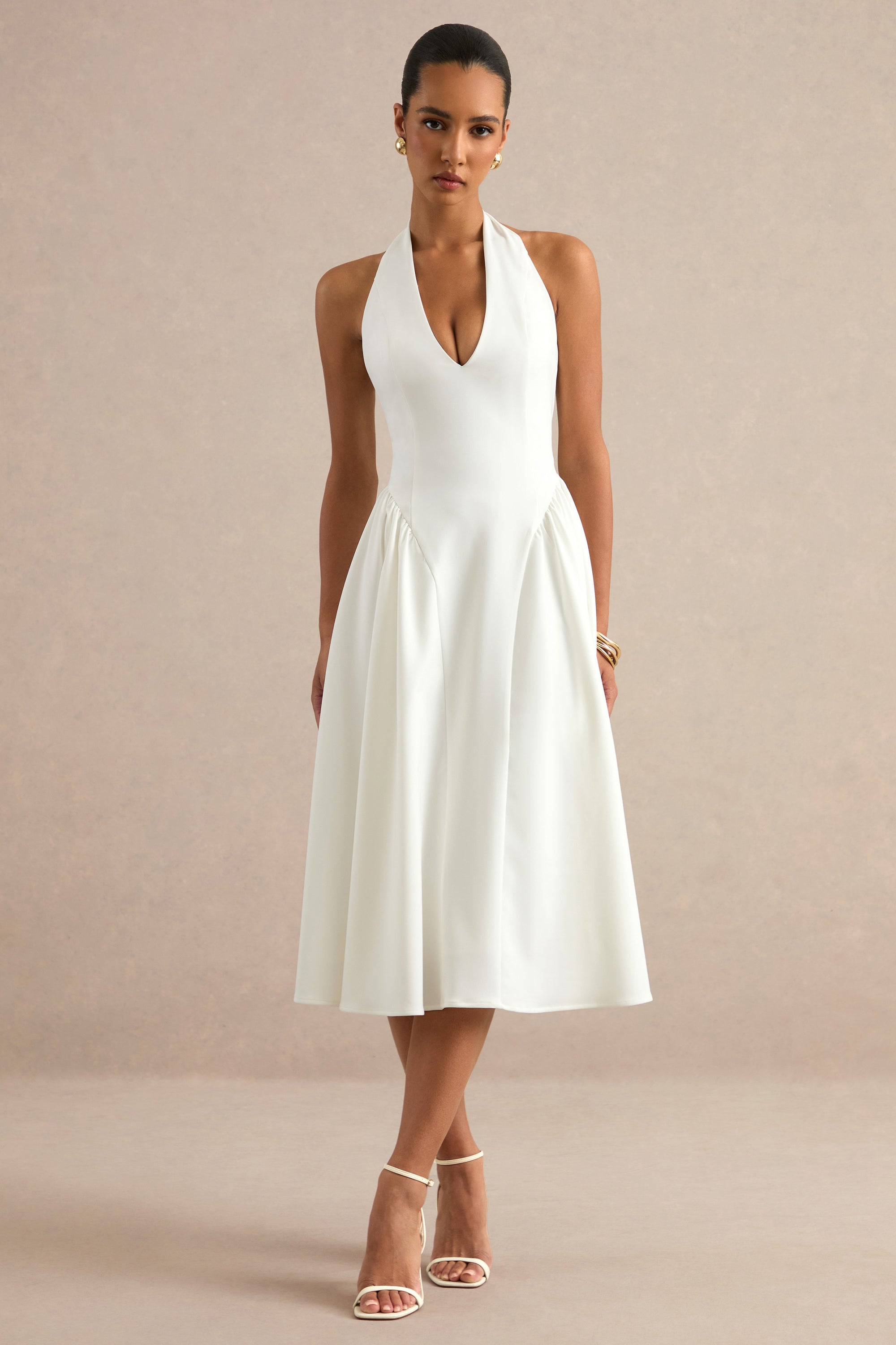 ECM_HR_CL138787110 - Mirel _ White Halter-Neck Midi Dress 1.jpg