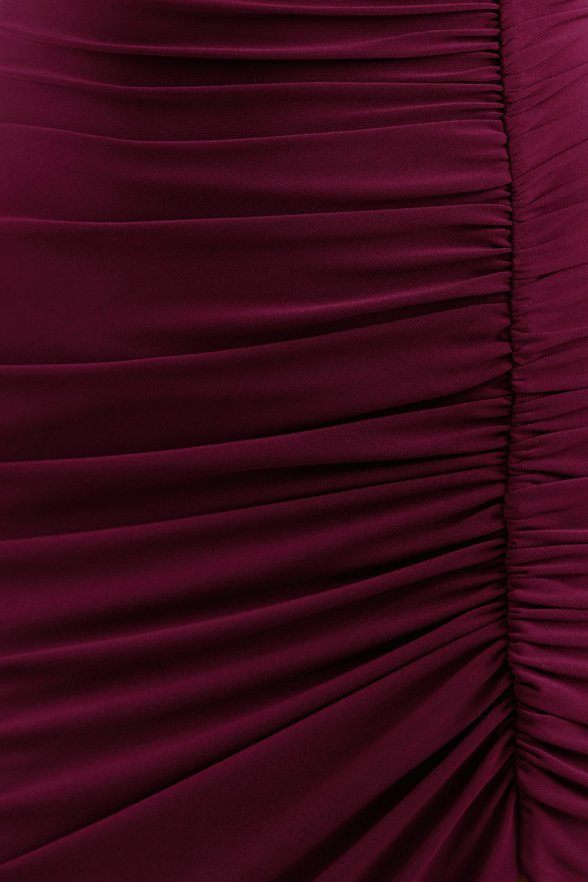 ECM_HR_CL138788102 -  Faylinn _ Burgundy High-Neck Midi Dress With Draped Detailing And Front Split 5.jpg