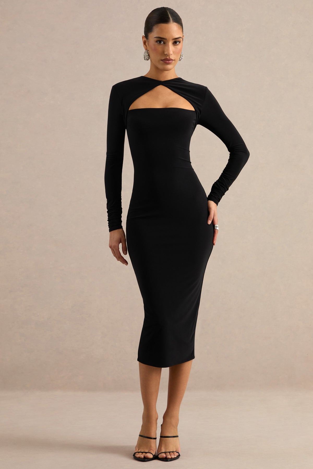 ECM_HR_CL138790001 - Filomena _ Black Round-Neck Midi Dress With Cut-Out 2.jpg