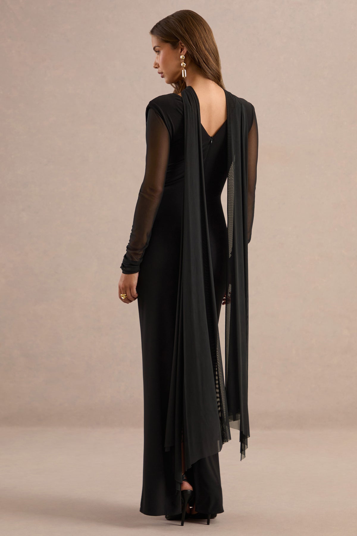 ECM_HR_CL138814001 - Adalina Black Cowl Neck Maxi Dress with Cape Detail5.jpg