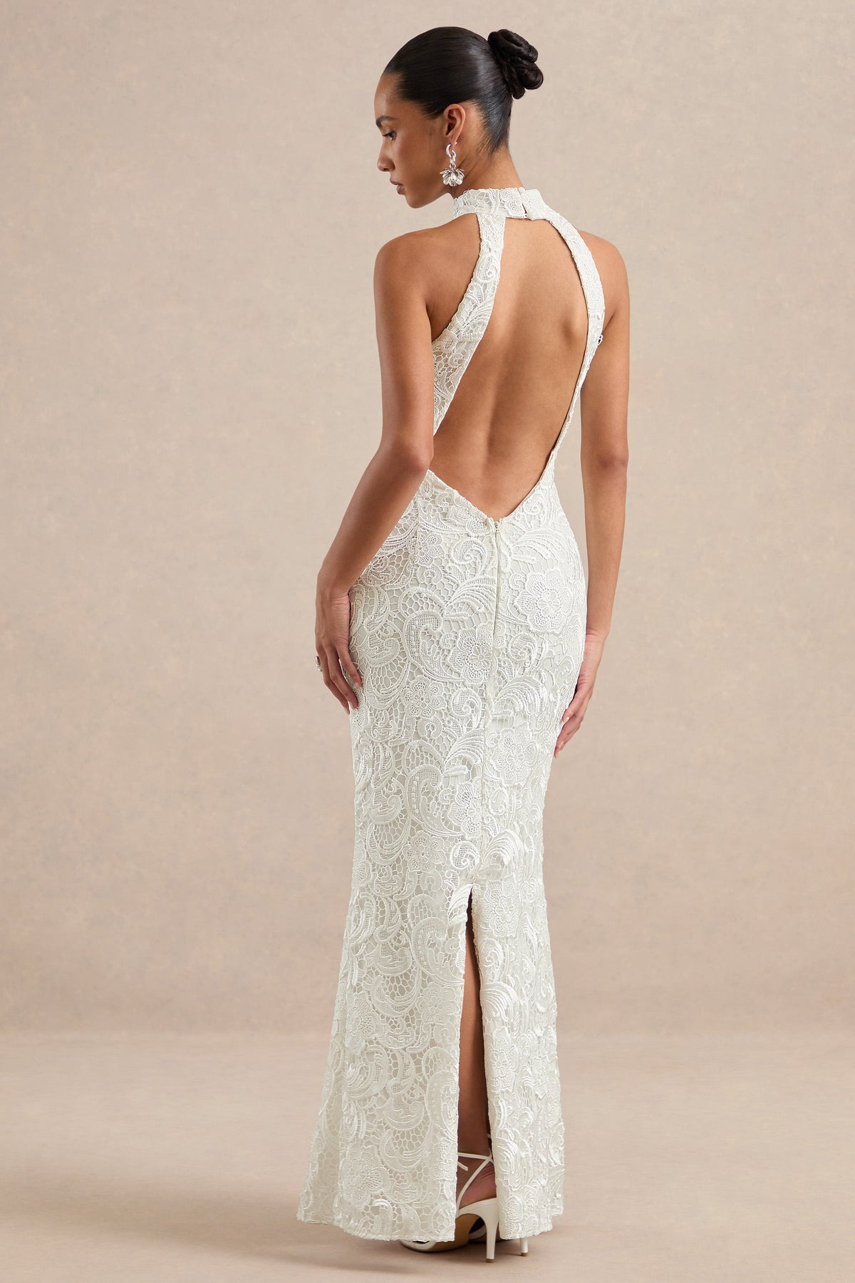 CL13917311006_ECM_HR_CL139173110_-_Devenia___White_Lace_High_Neck_Maxi_Dress_With_Low_Back_And_Back_Split5