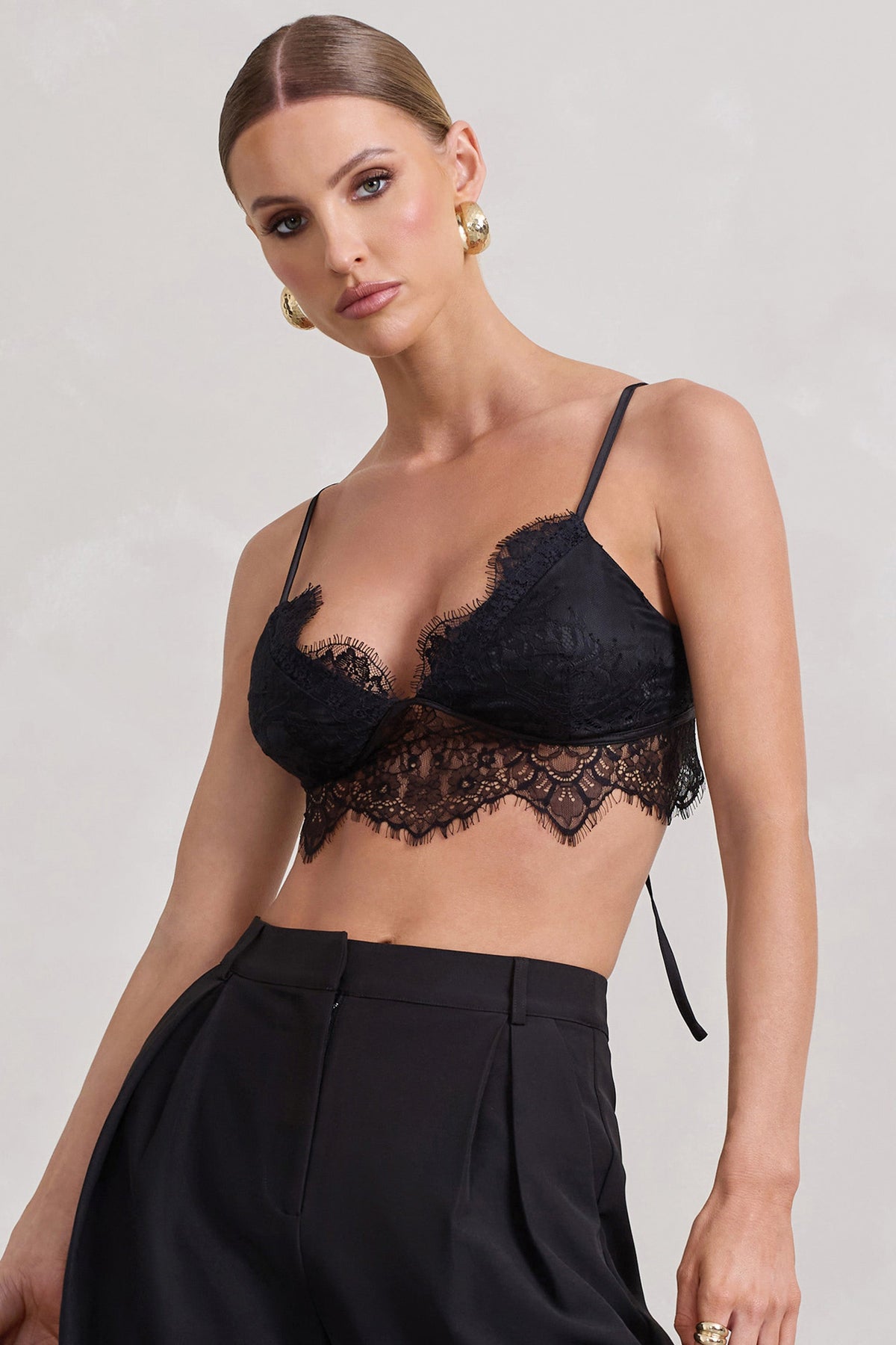 Natalia | Bralette de Encaje Negro