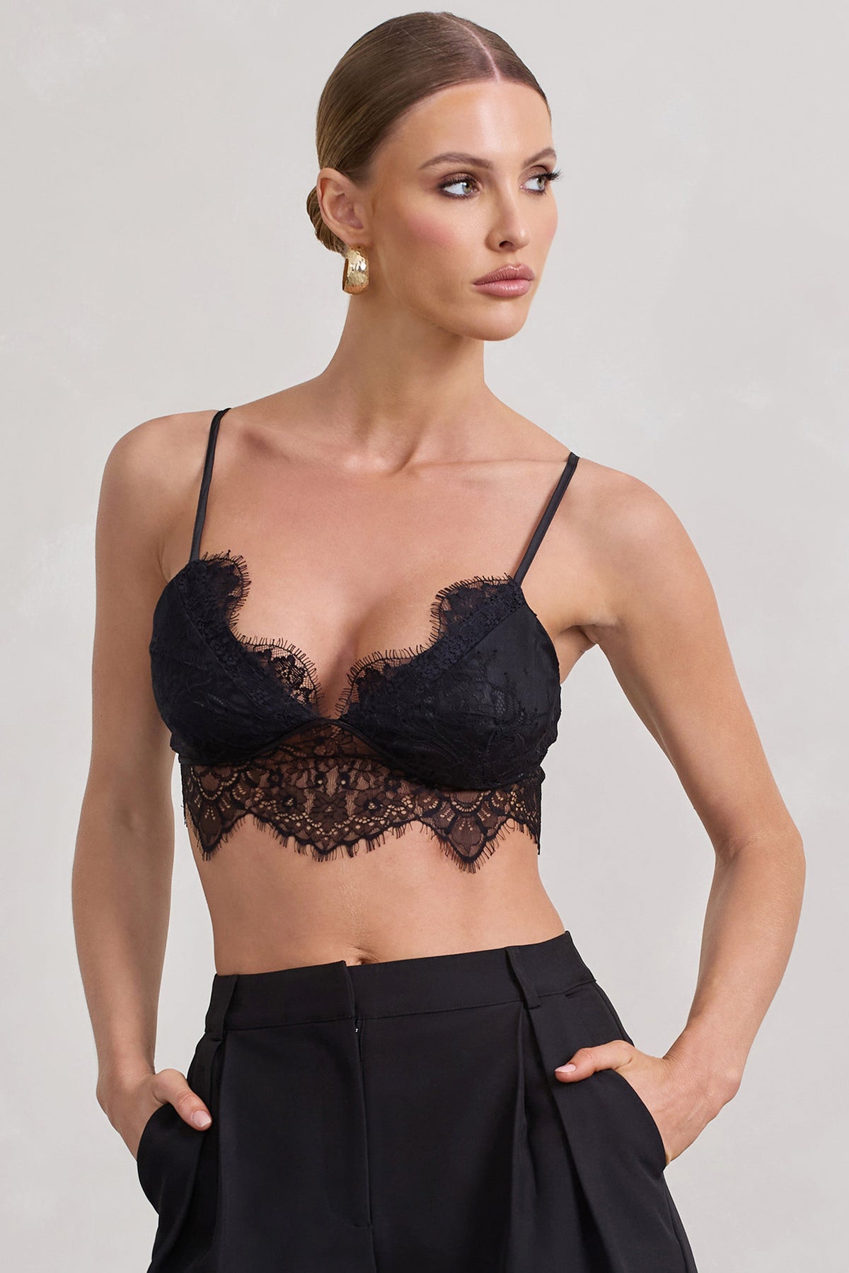 Natalia | Bralette de Encaje Negro