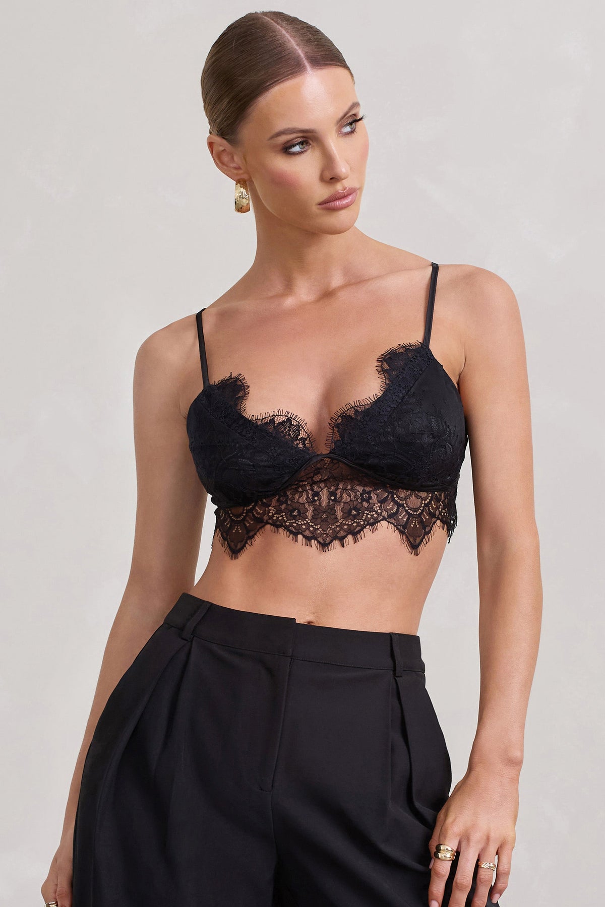 Natalia | Bralette de Encaje Negro