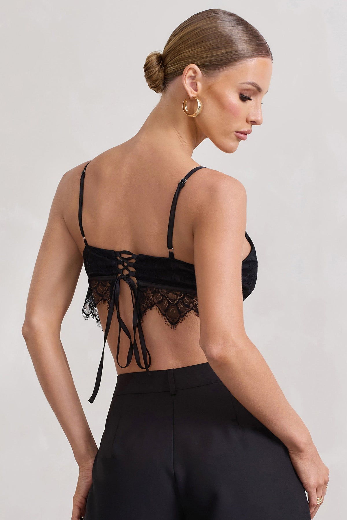 Natalia | Bralette de Encaje Negro