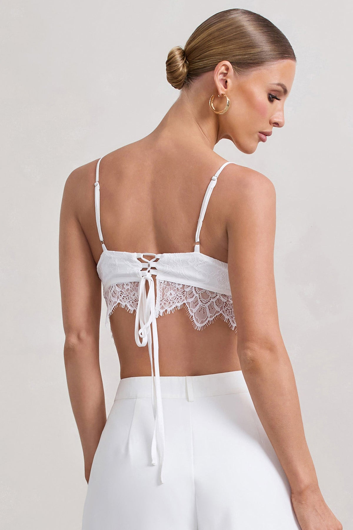 Natalia | Bralette de Encaje Blanco