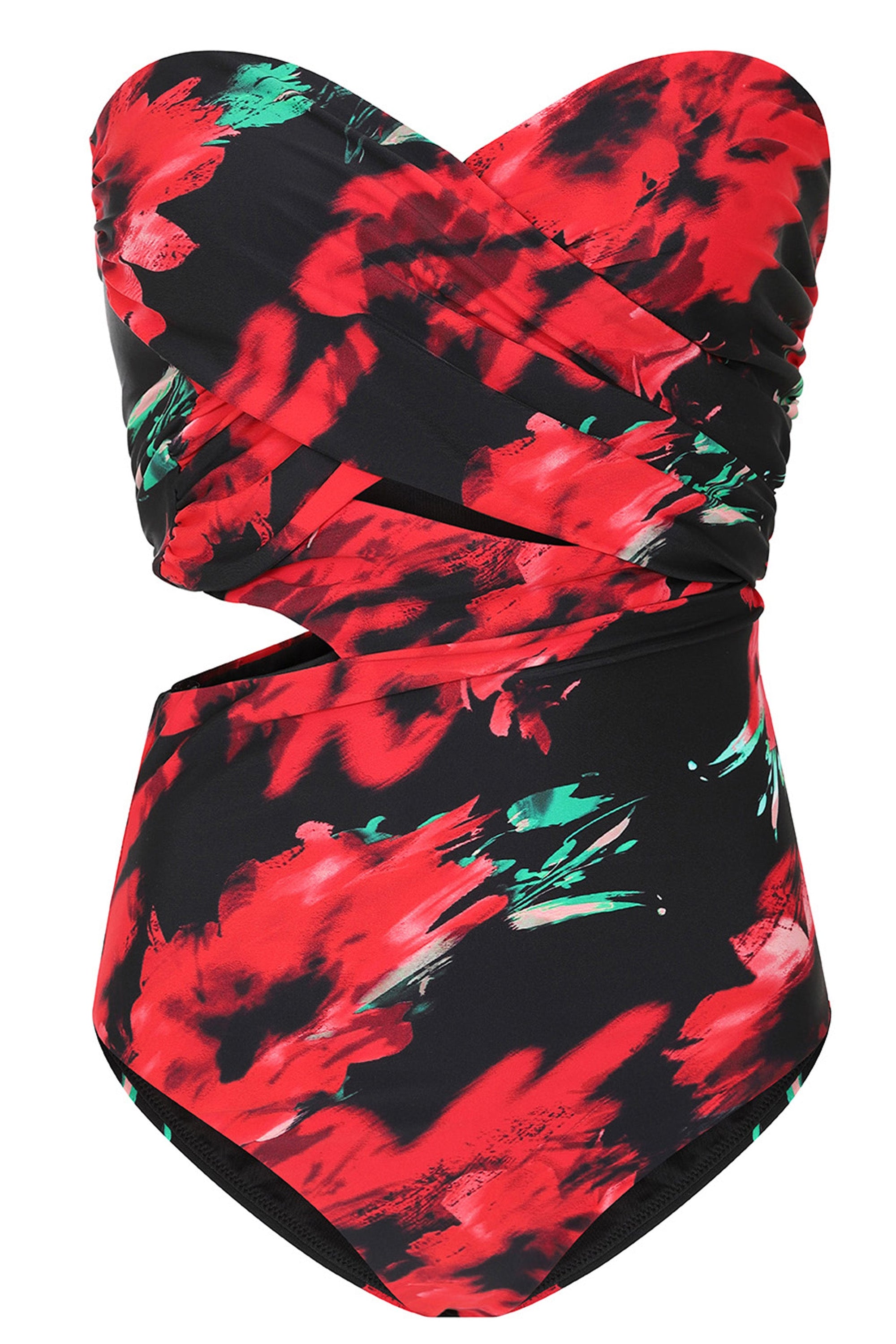 Oyster | Bañador Bardot con estampado múltiple