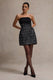 Park Avenue | Vestido corto Ajustado de Bouclé Negro