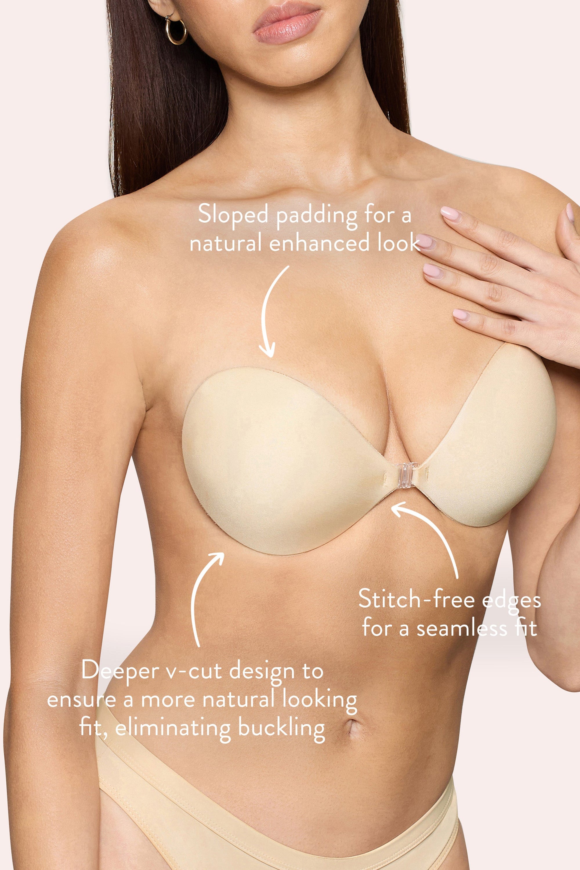 Magic Sticky Bra | Sostén Adhesivo Acolchado Boomba Beige