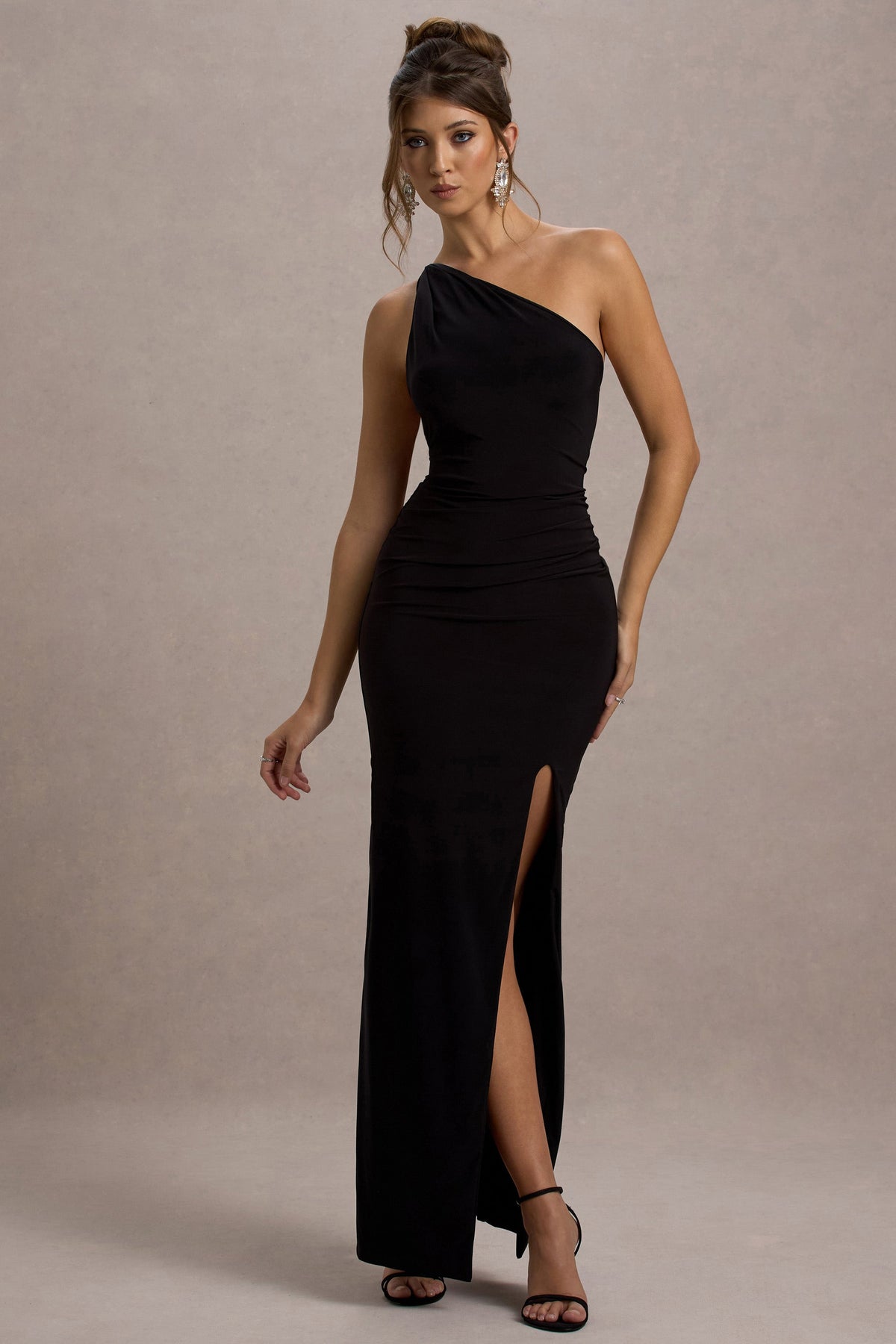 Dressing Up | Vestido Largo asimétrico con Espalda descubierta Negro